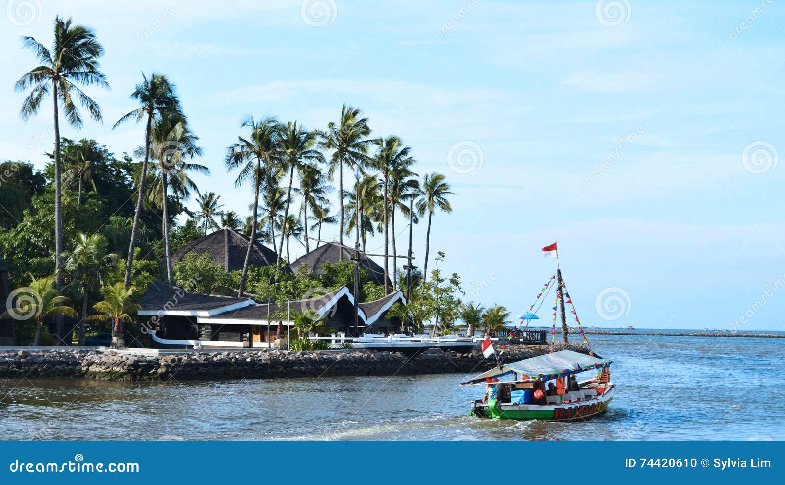 A Well-known Beach In Bandar Jakarta, Indonesia Stock Photo - Image of