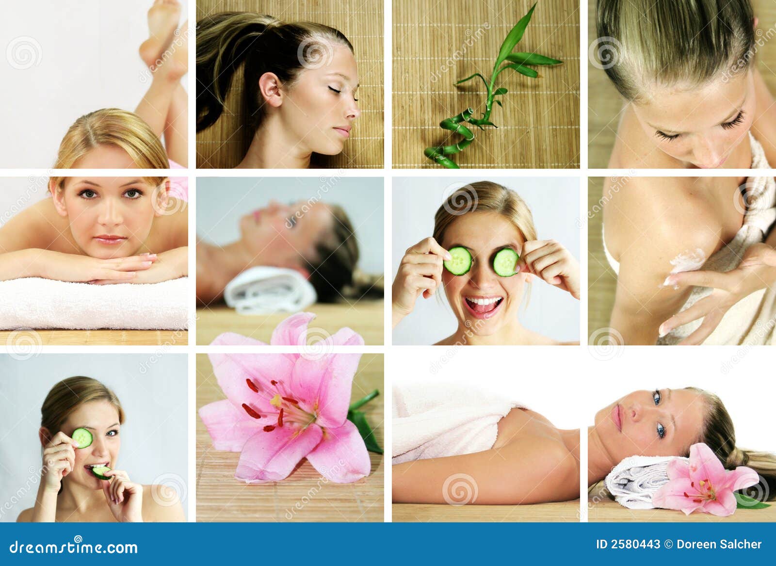 Wellness And Spa Collage Stock Image Image Of Cosmetic 2580443