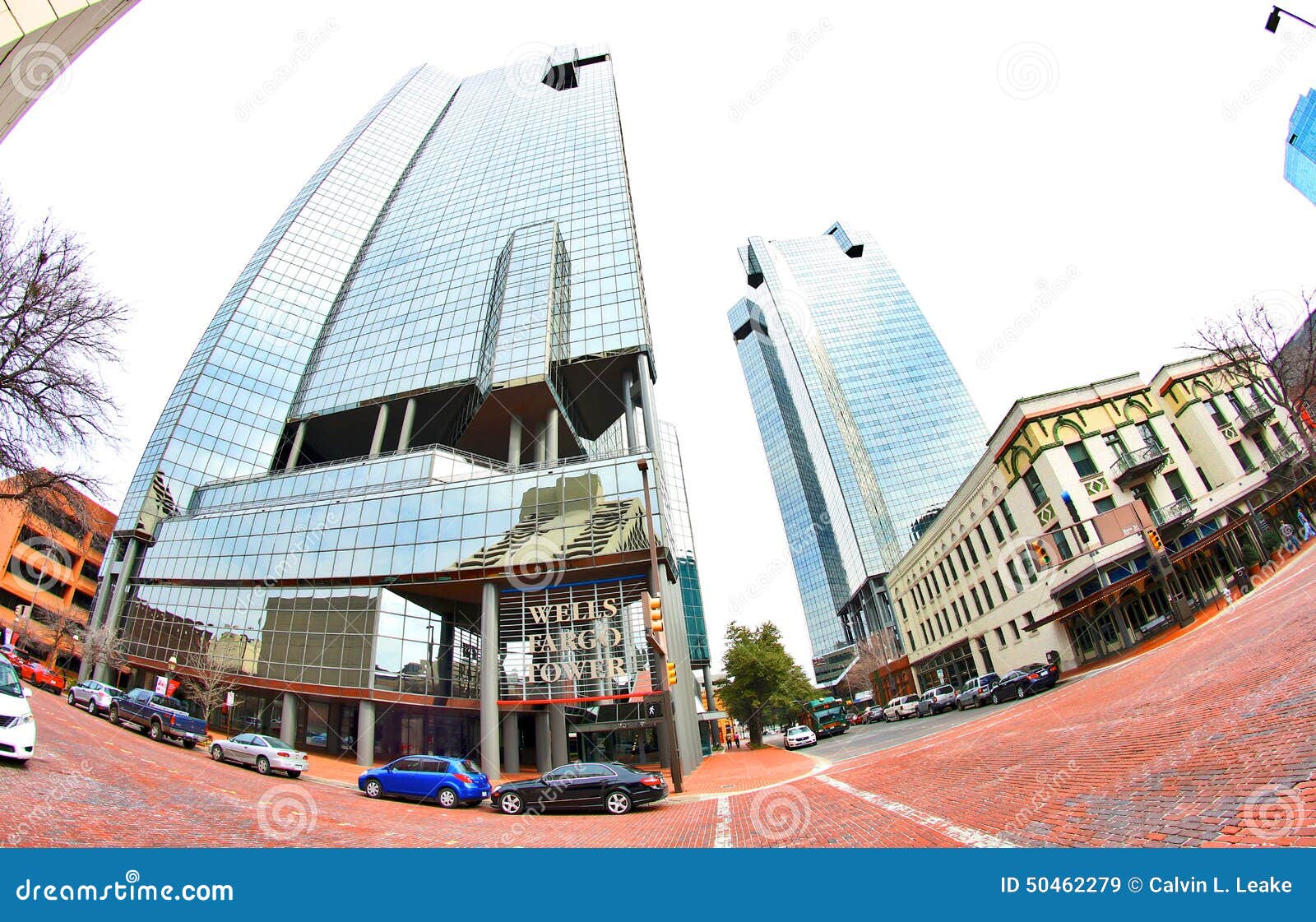 The Wells Fargo Tower at Downtown Fort Worth Texas Editorial Stock
