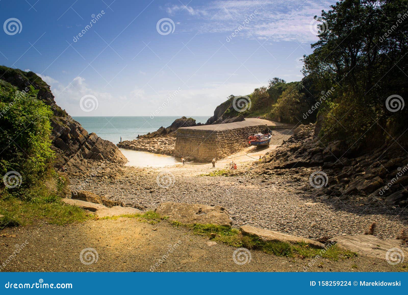 Welsh Coast on a Summer Holiday Day. Editorial Stock Image Image of
