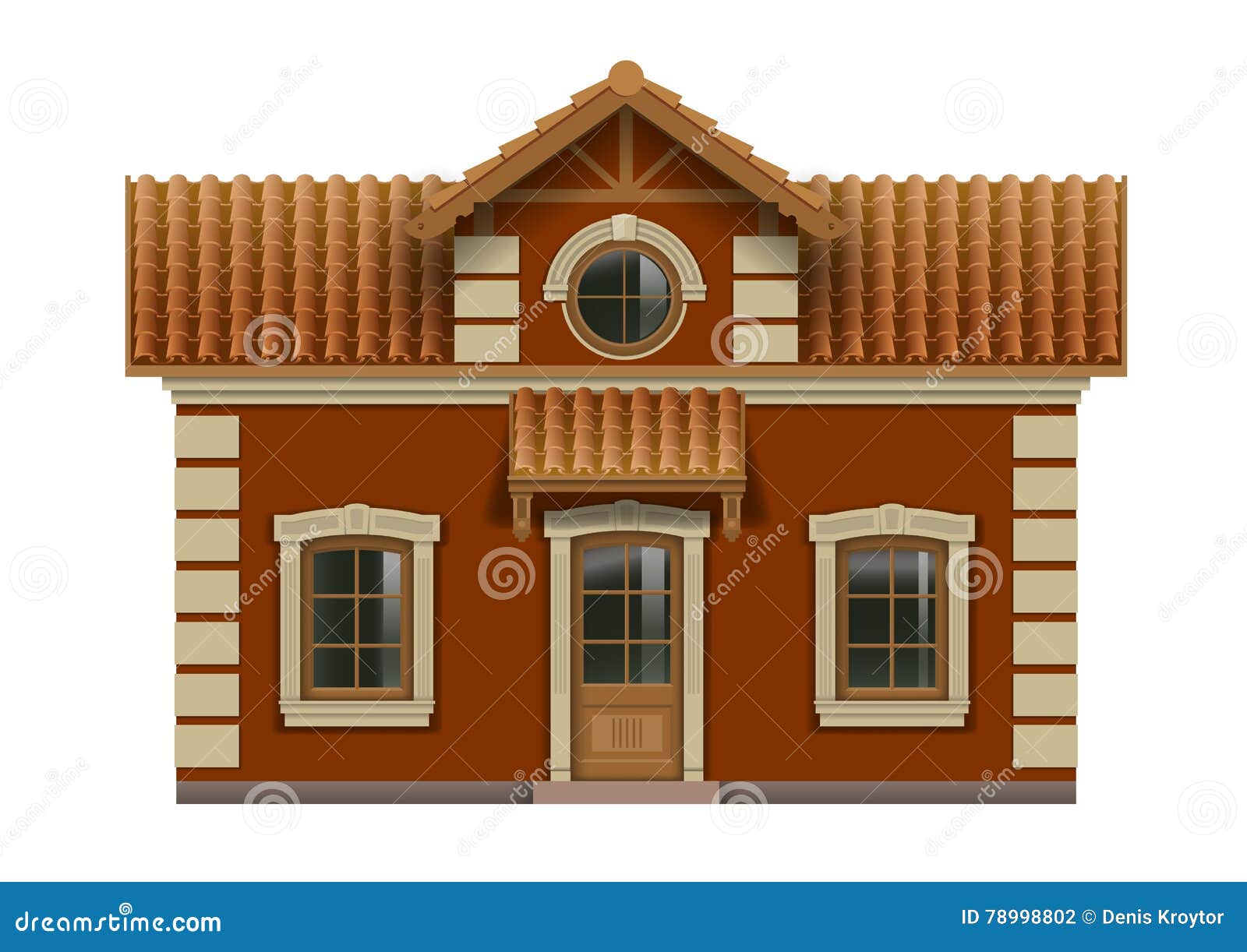 Wenig Spielzeughaus vektor abbildung. Illustration von ...