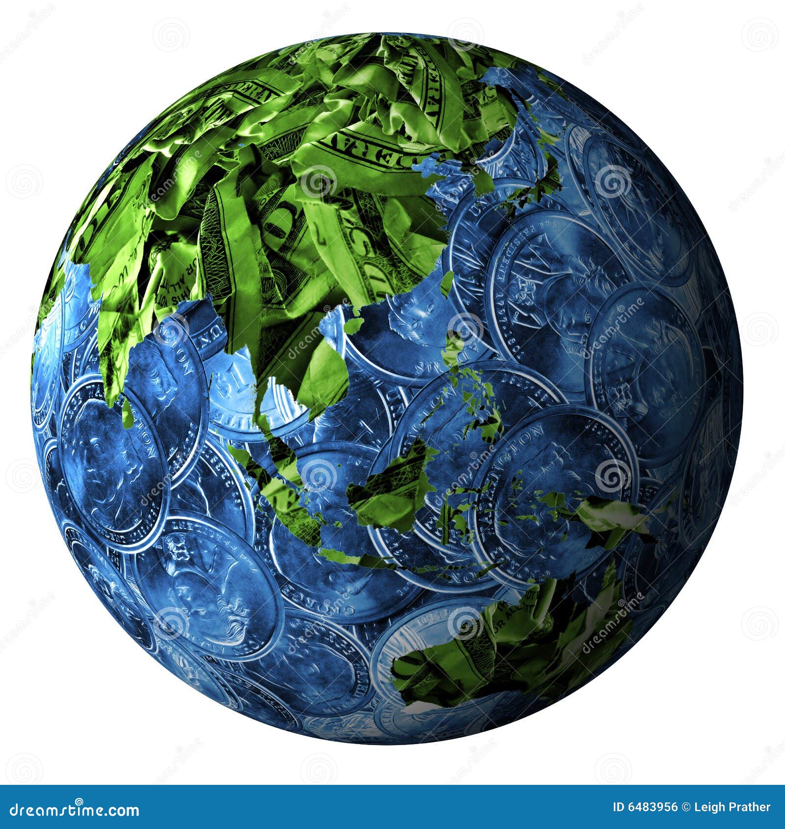 Wereld Die Van Geld Wordt Gemaakt