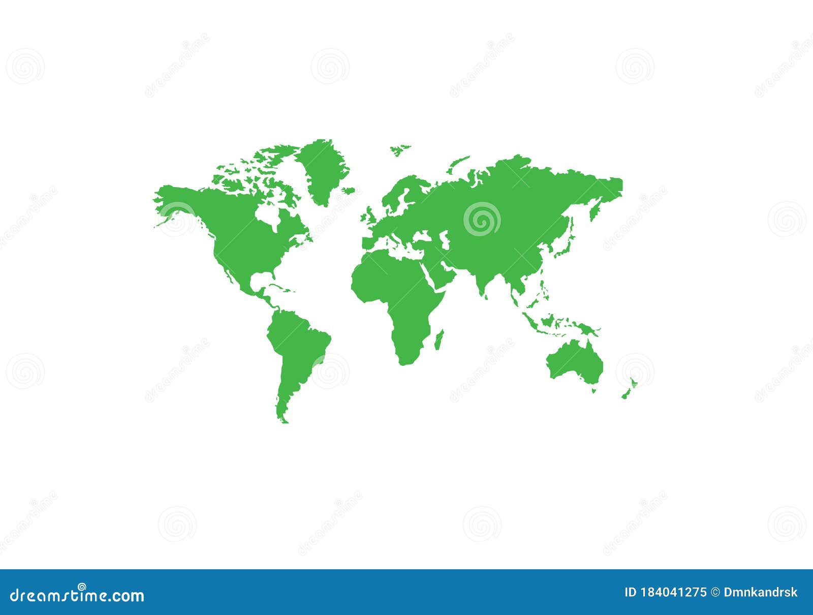 Haarzelf zweep neerhalen Wereldkaart Met Werelddelen Vector Illustratie - Illustration of  cartografie, azië: 184041275