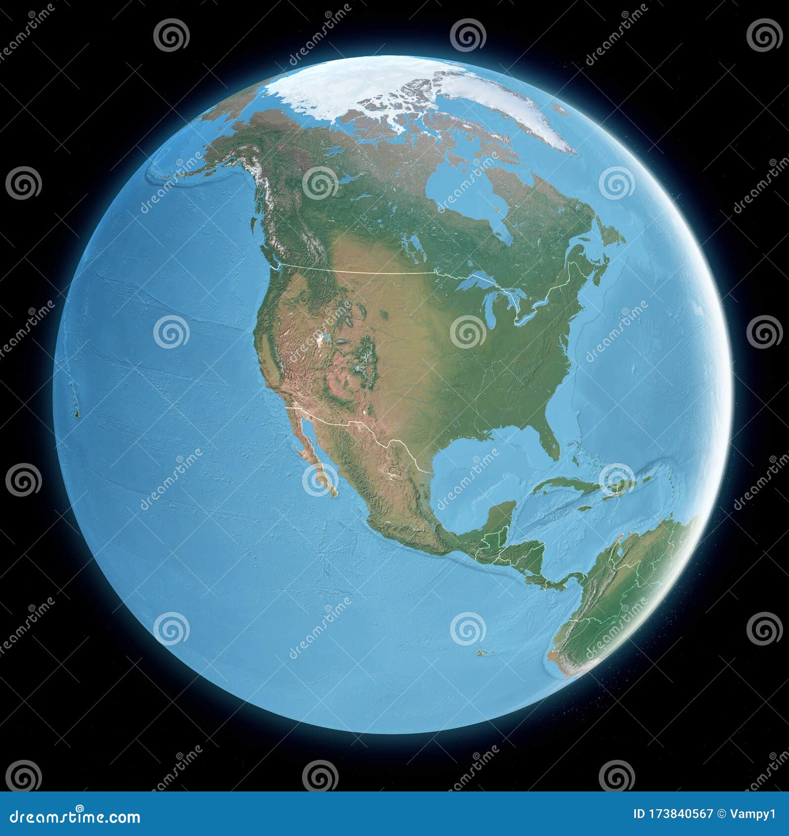 onkruid Promoten Ale Wereldkaart Van De Noord - Amerikaanse Satellietweergave - Fysica Op  Geografische Kaart. Cartografielenatlas. Stock Illustratie - Illustration  of centraal, mexico: 173840567