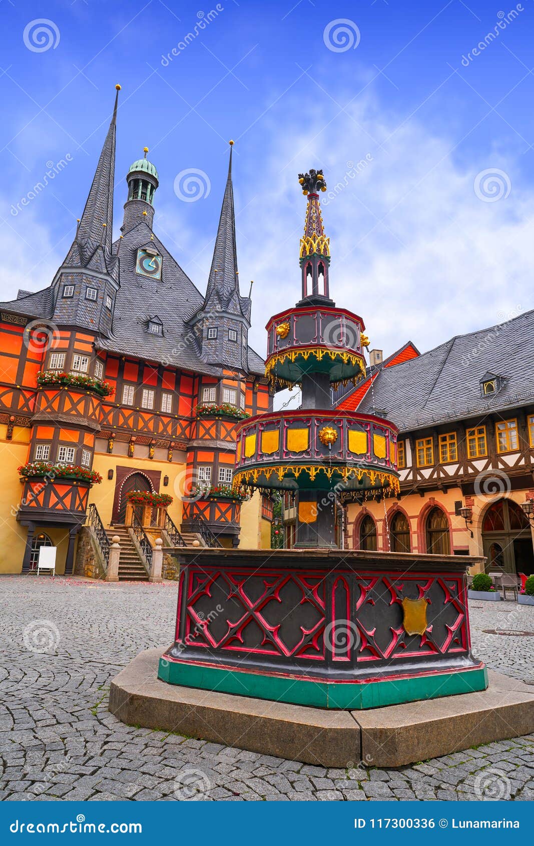 wernigerode rathaus stadt city hall harz germany