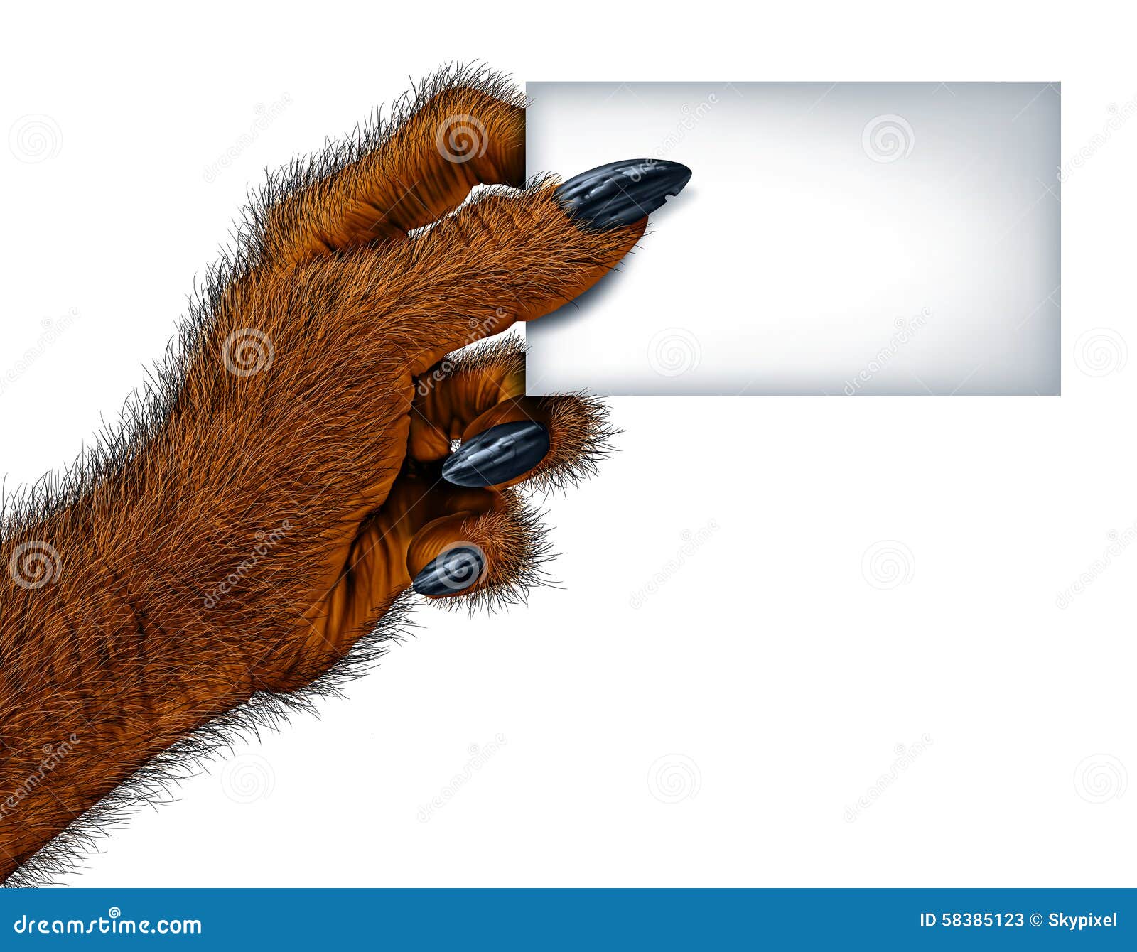 Werwolf-leere Karte stock abbildung. Illustration von unhold - 58385123