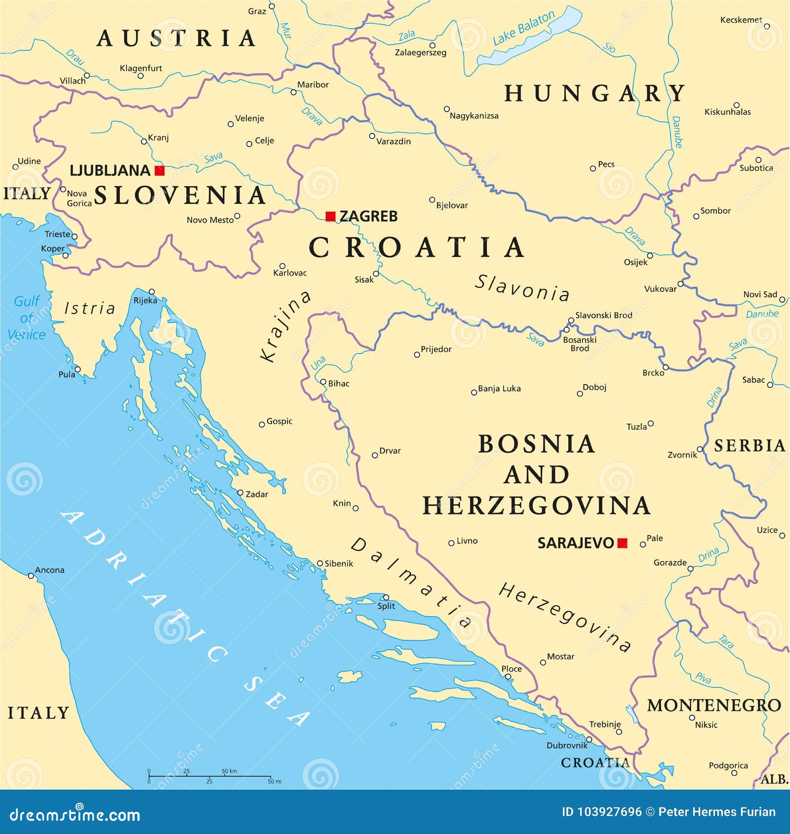 west balkan political map