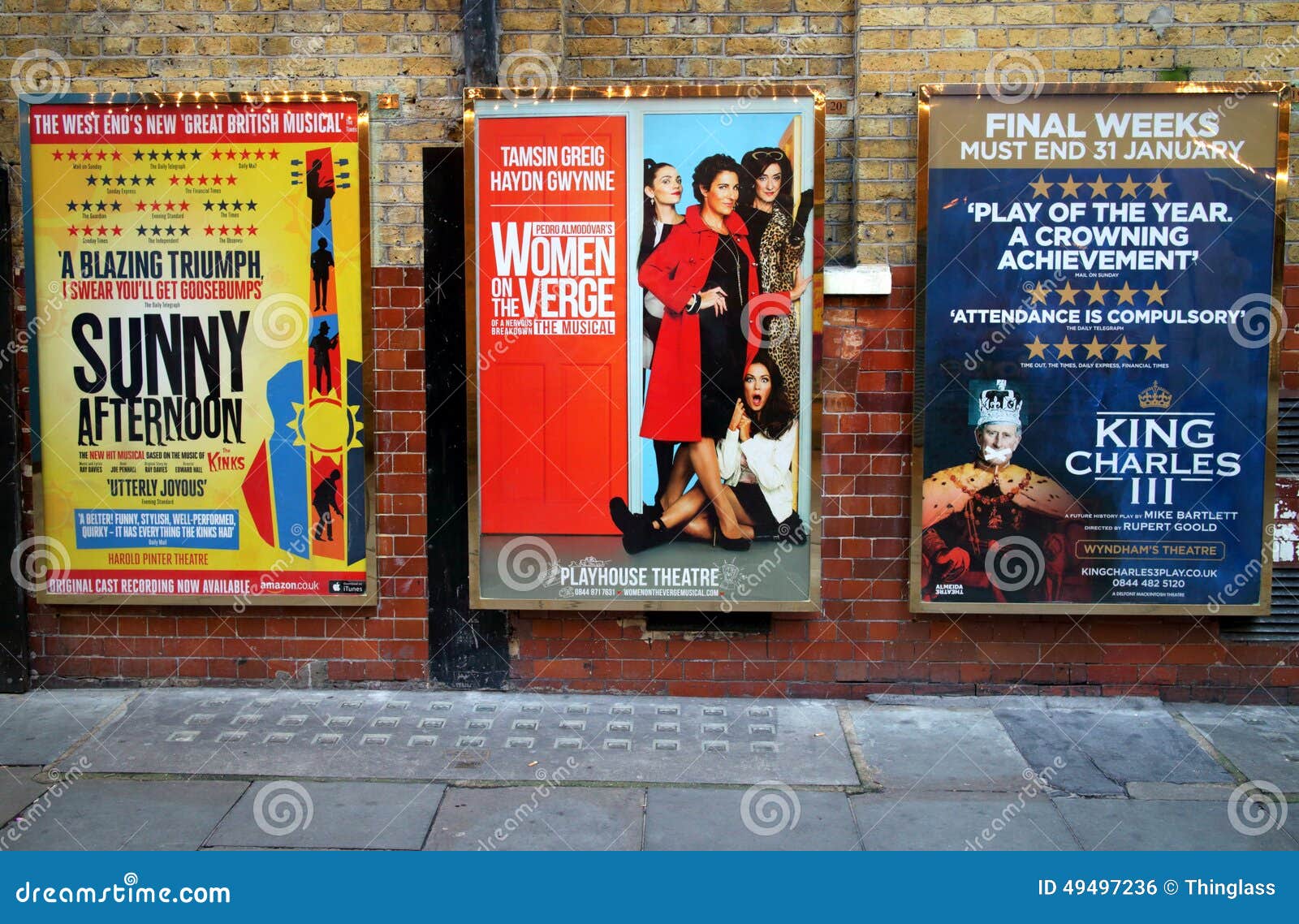 West End Theatre Posters editorial photo. Image of ...
