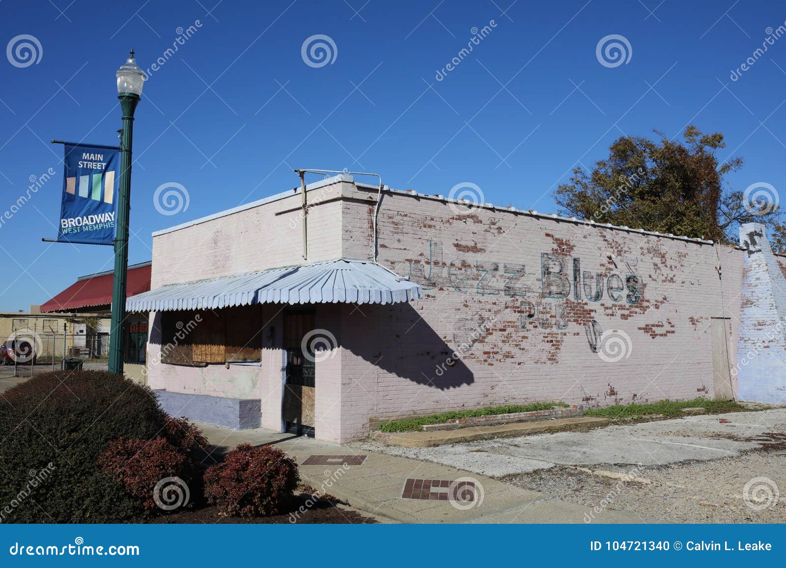 WestMemphis Arkansas Main Street Building Redaktionelles Bild Bild