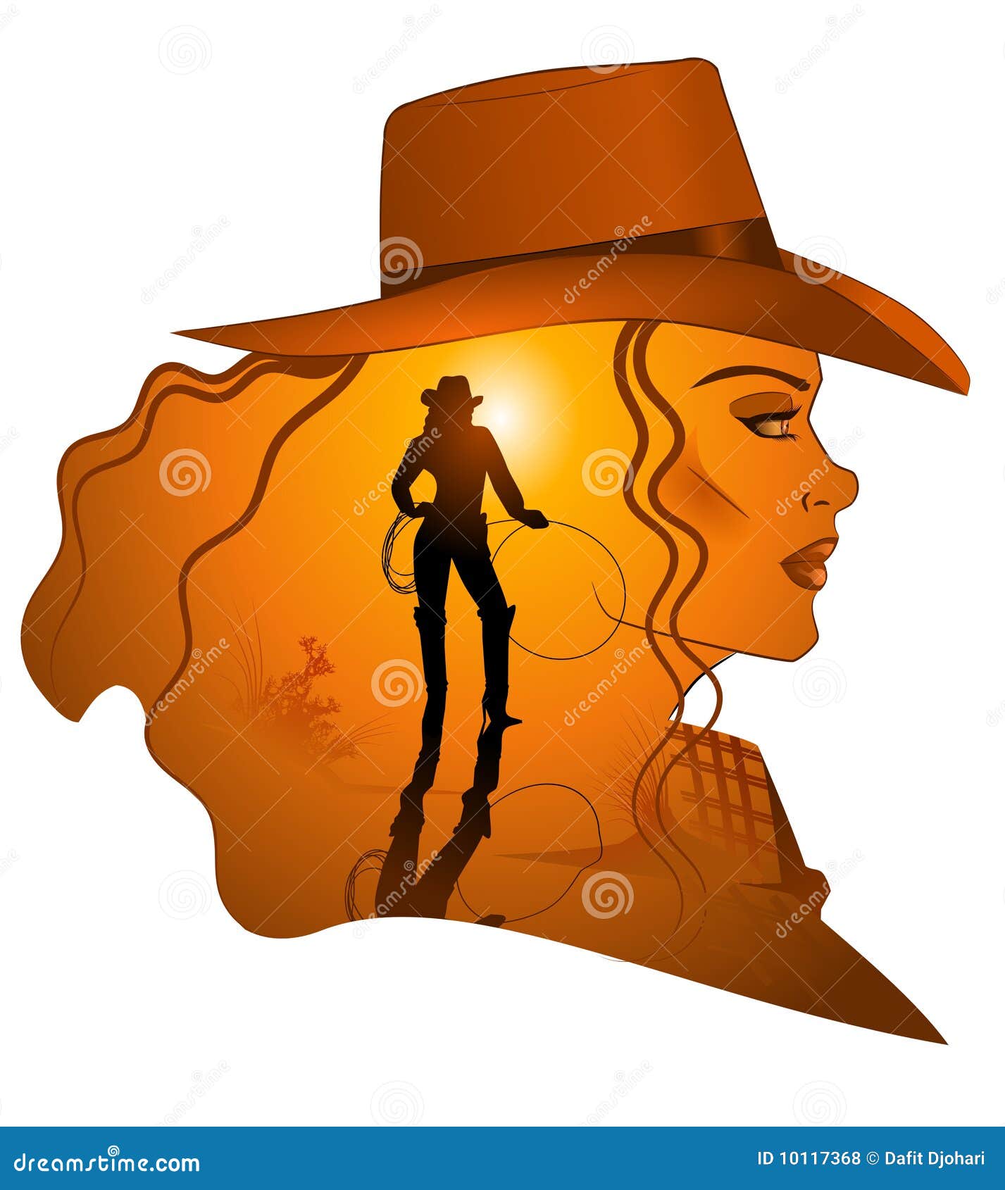 cowboy and cowgirl clip art