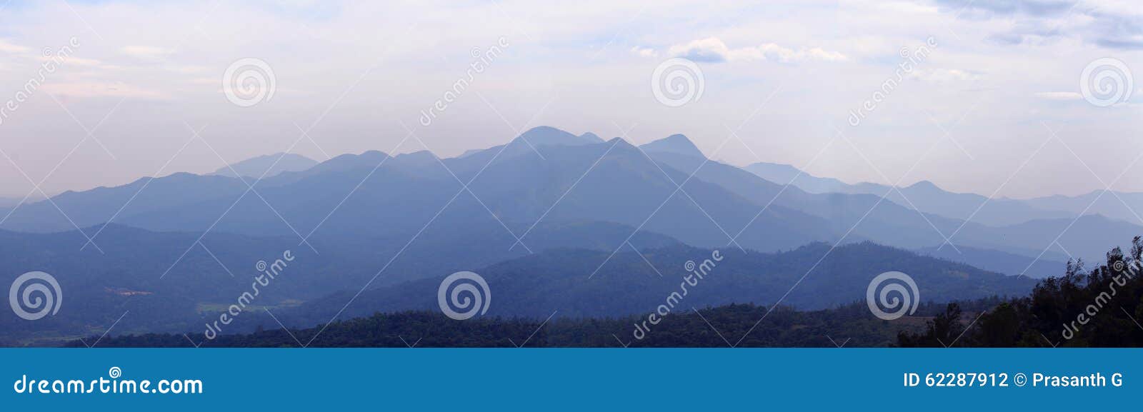 western ghats of india panorama