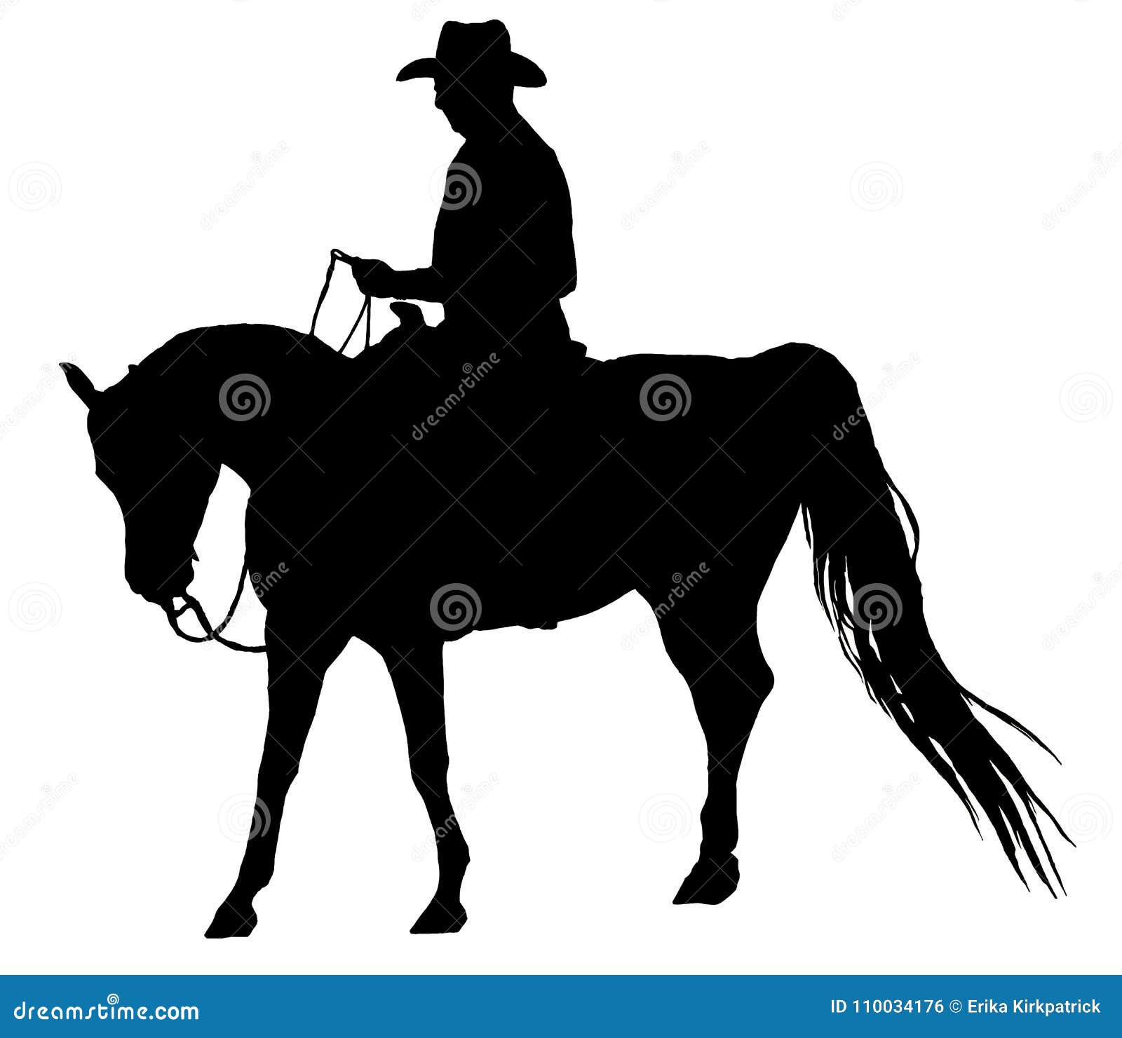 western horse silhouette