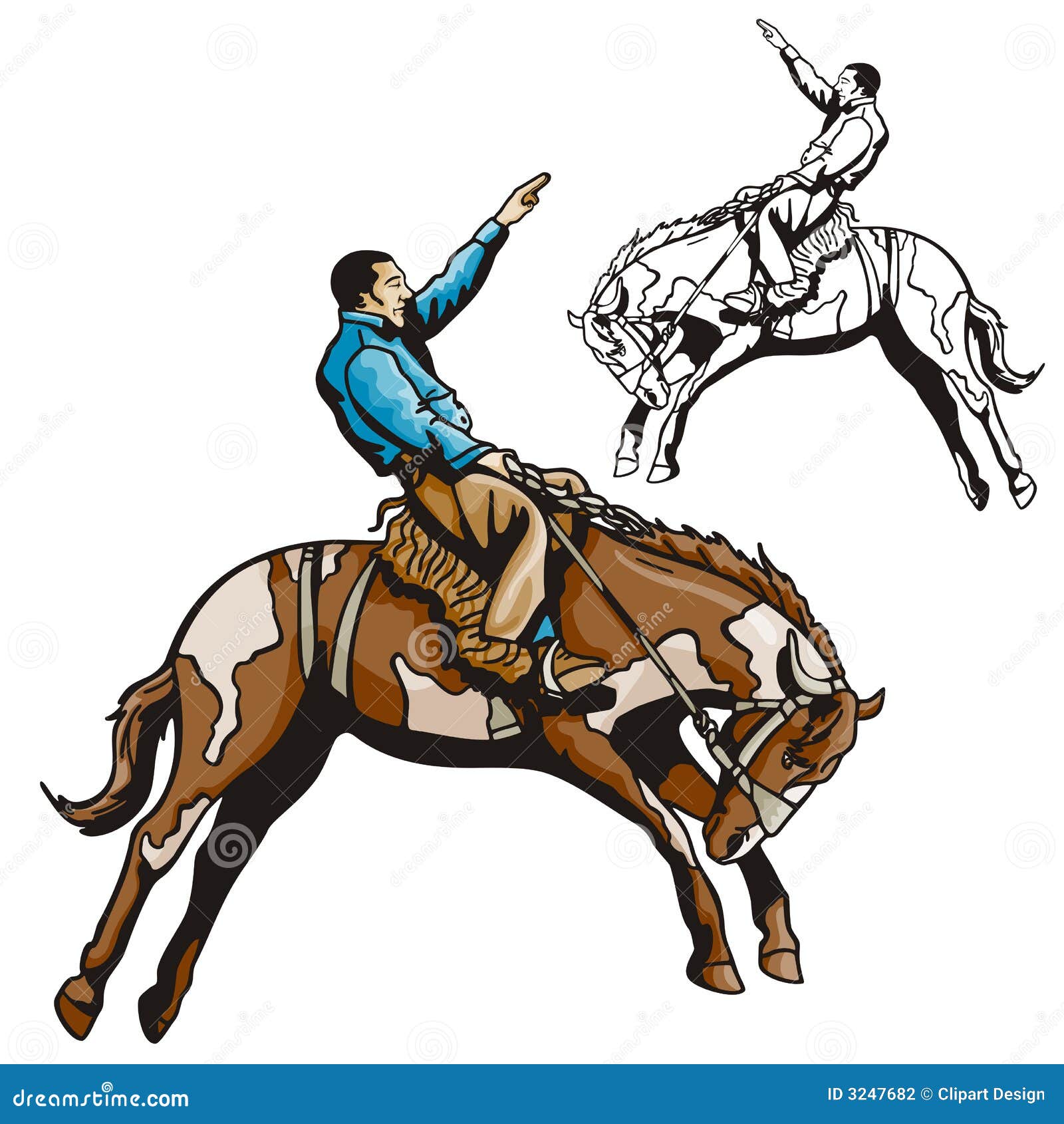 Western Illustration Series Stock Vector - Illustration of action, male ...