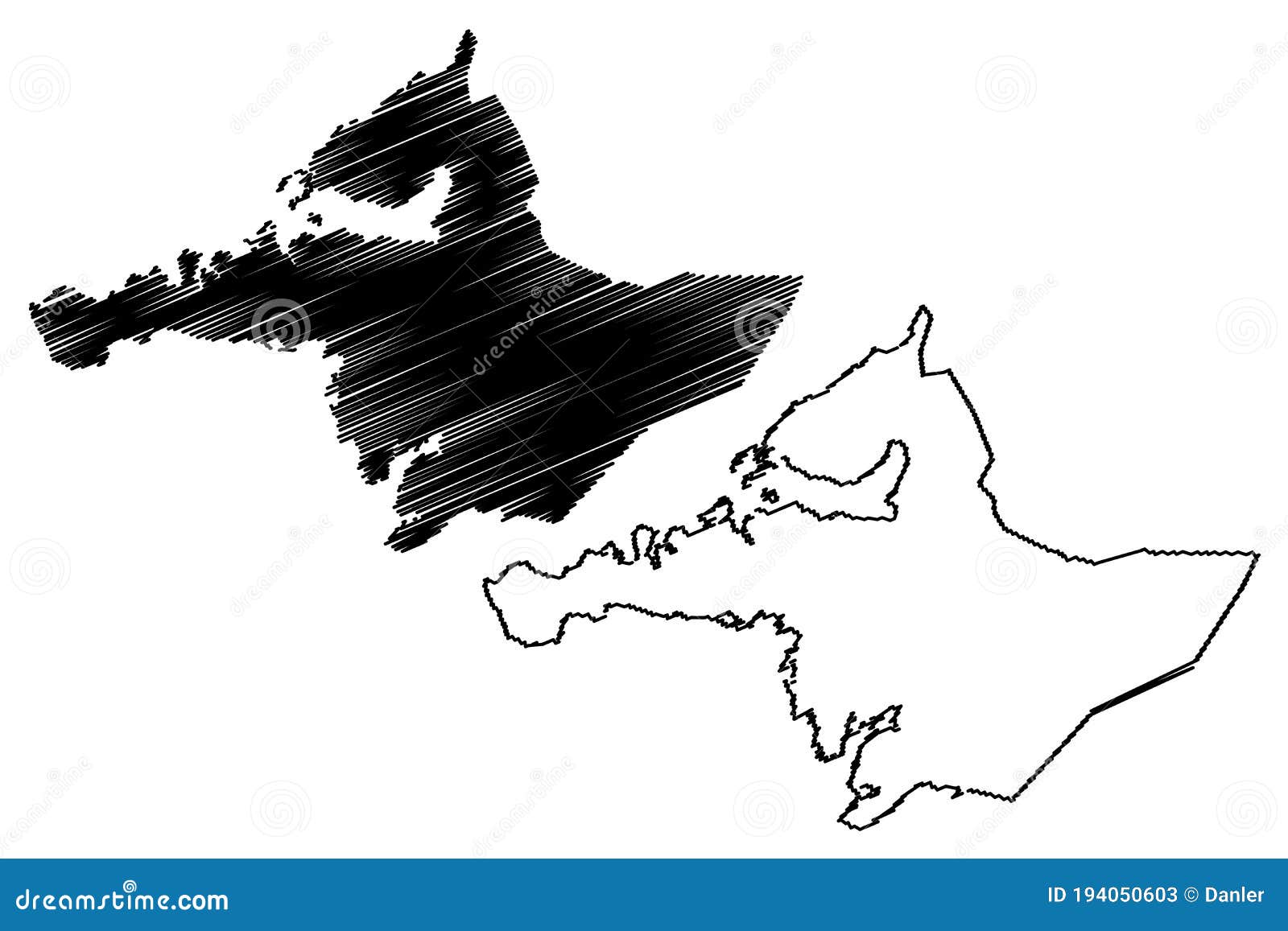 western region iceland island, regions of iceland map  , scribble sketch vesturland map