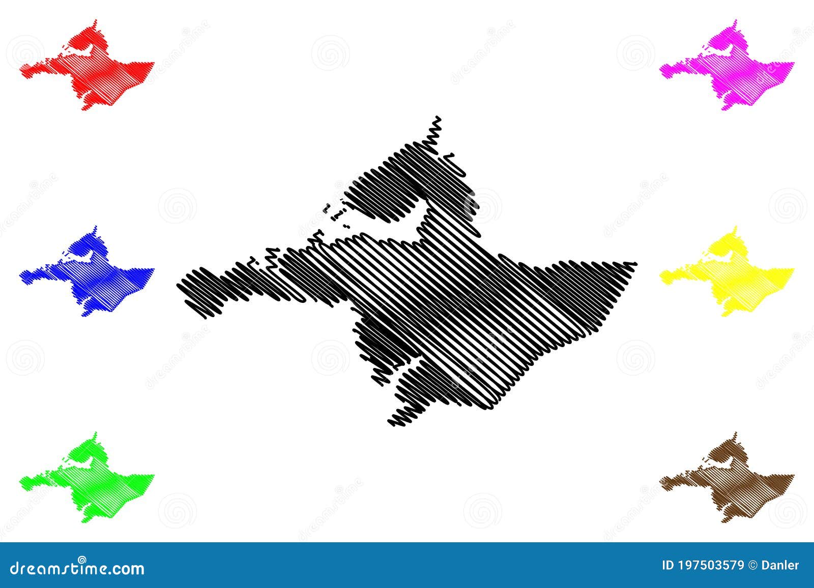 western region iceland island, regions of iceland map  , scribble sketch vesturland map