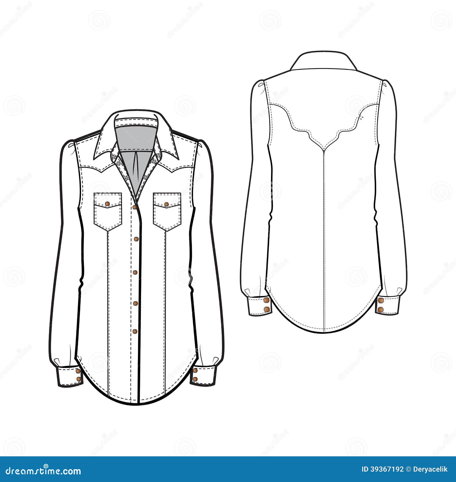 Womens Tshirt Fashion Flat Sketch Apparel Stock Vector (Royalty Free)  1735643396 | Shutterstock