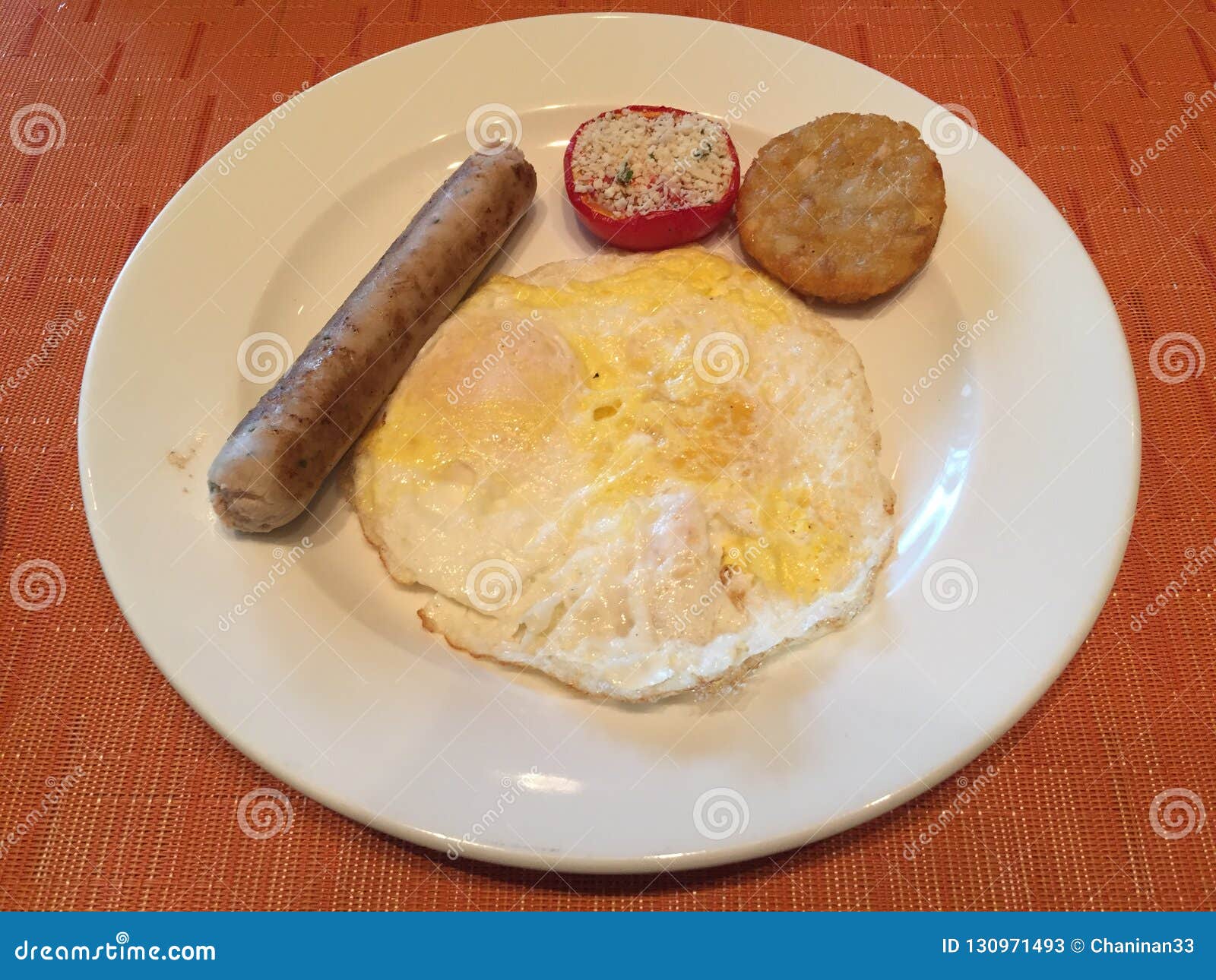 Western Style Breakfast is Common Stock Image - Image of western, style