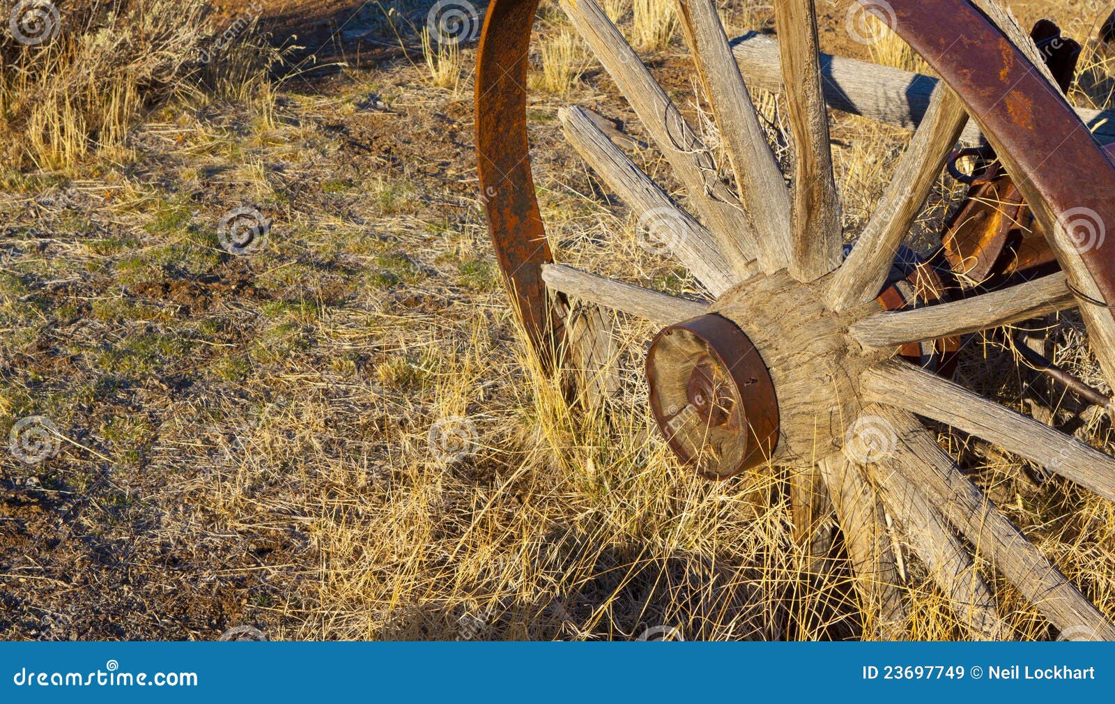 Western Wagon Wheel stock image. Image of retro, rustic 23697749
