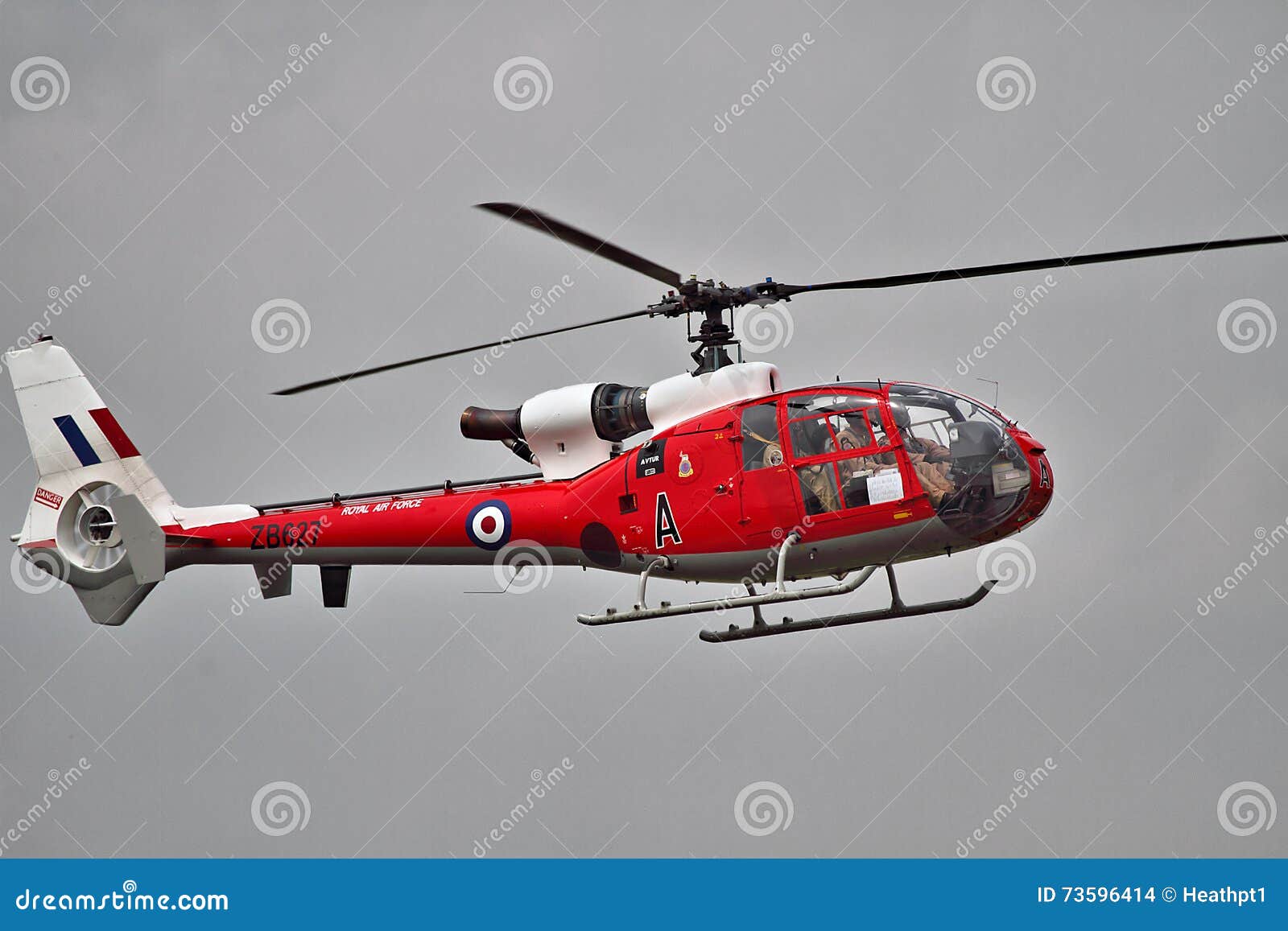 WESTLAND SUD AVIATION GAZELLE HELICOPTER LARGE VINTAGE PHOTO 