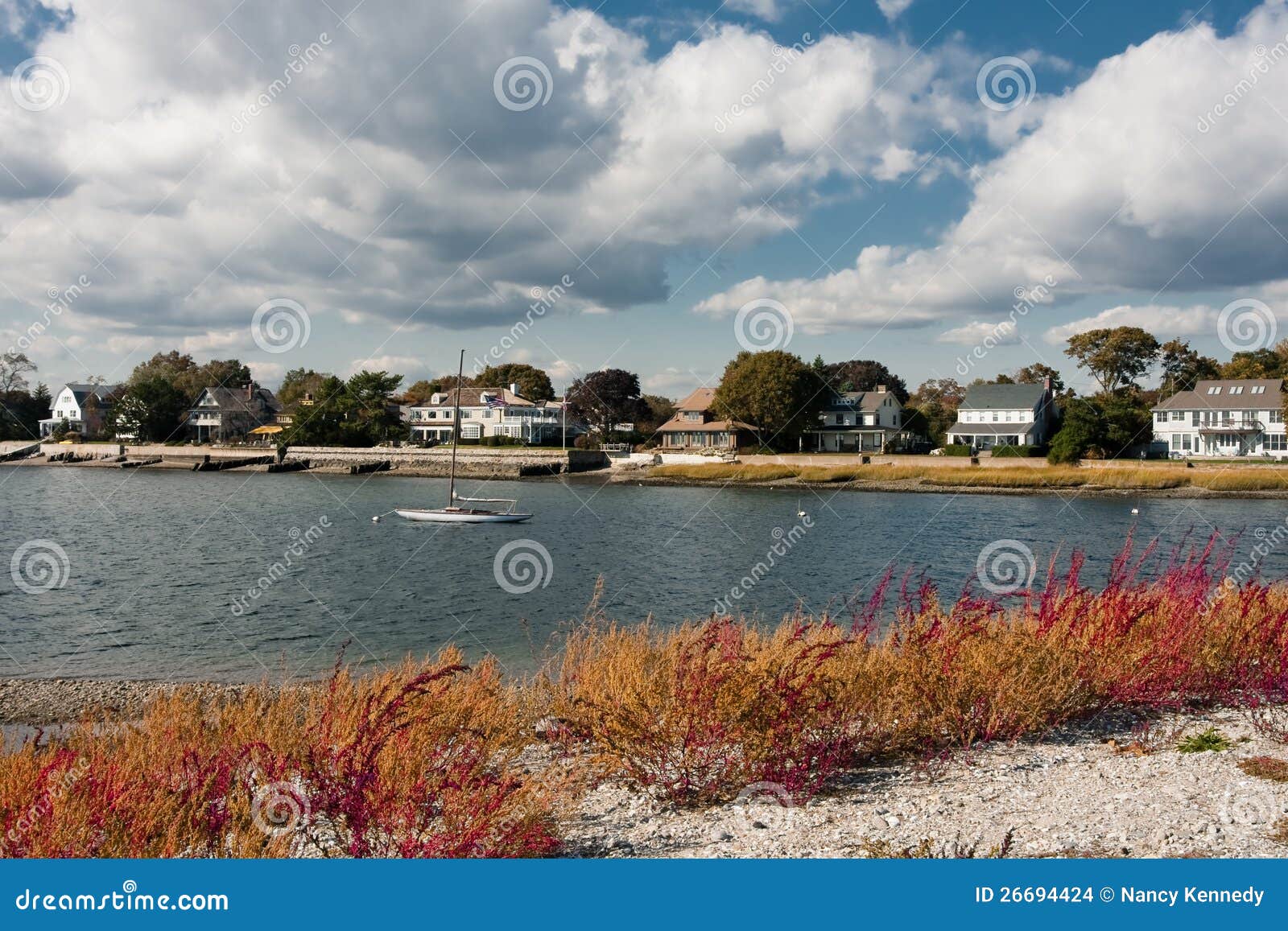 Westport, CT stock photo. Image of fall, clouds, england 26694424