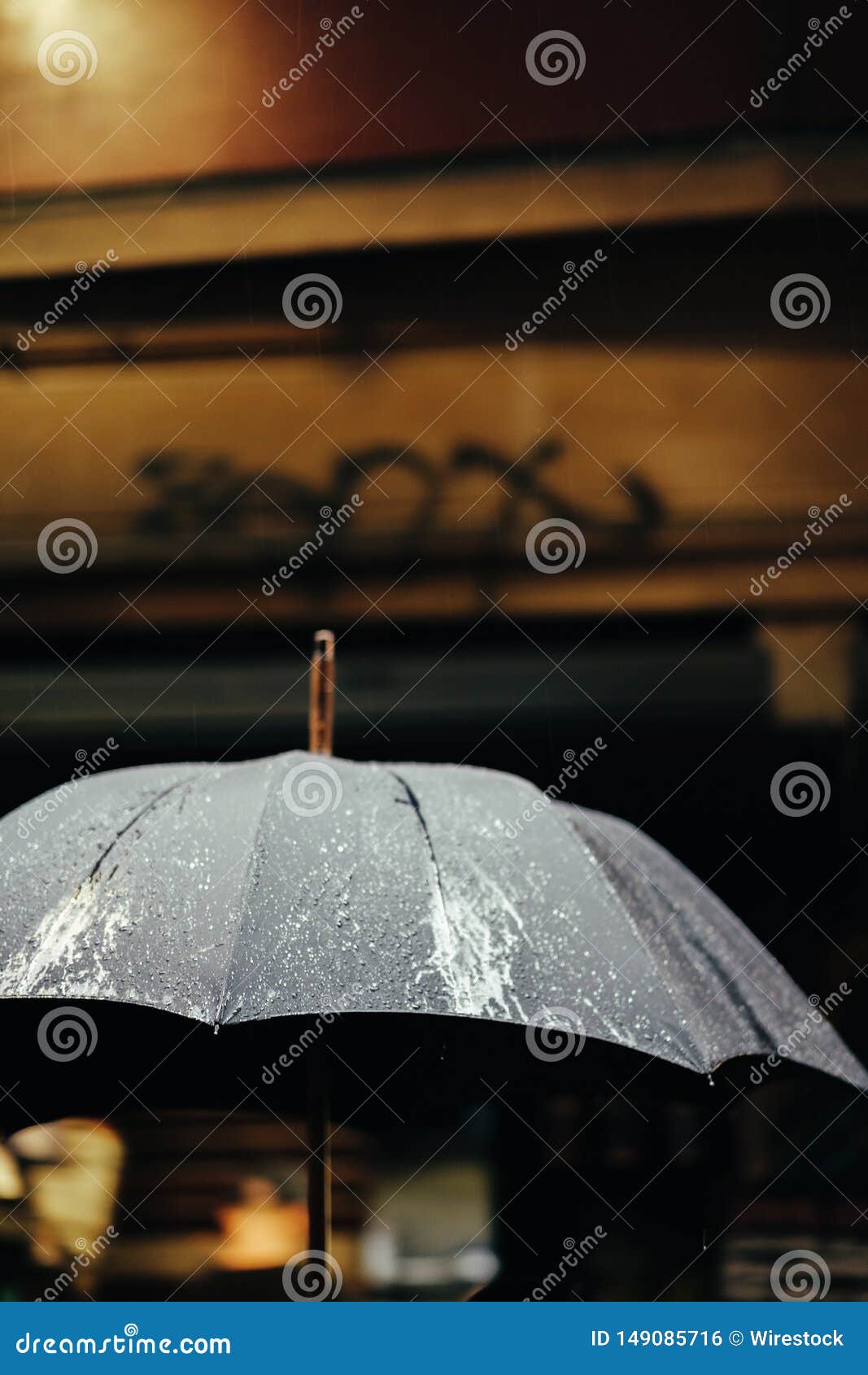 Silhouette Outdoor Shower Royalty Free Stock Image