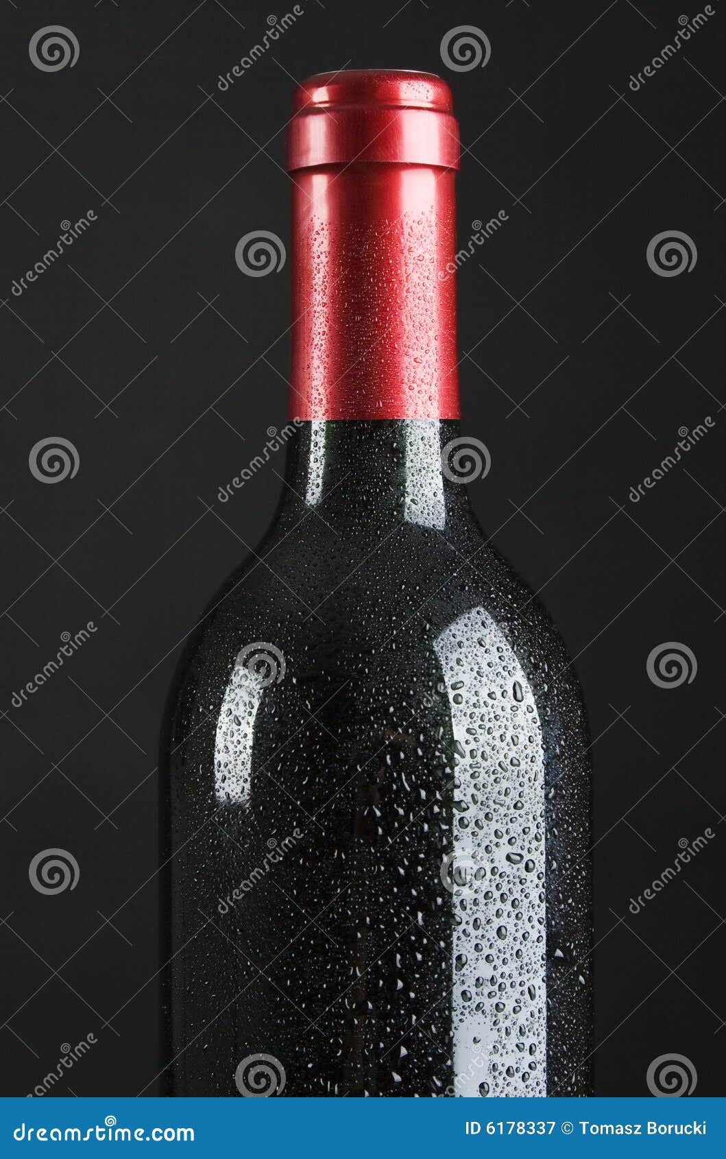 Wet bottle of wine stock image. Image of glass, studio 6178337