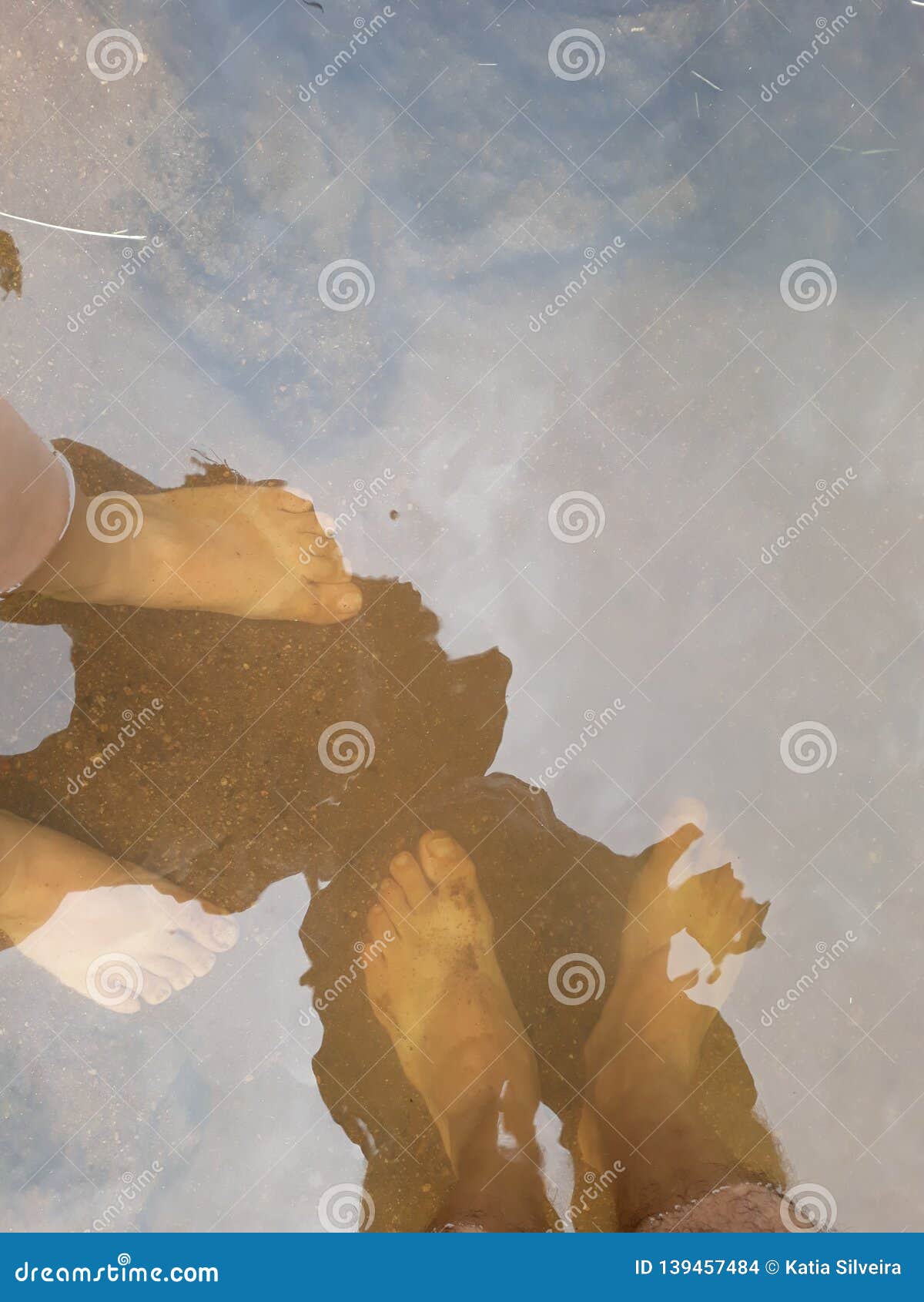 Wet feet in cold water stock photo. Image of feet, river 139457484