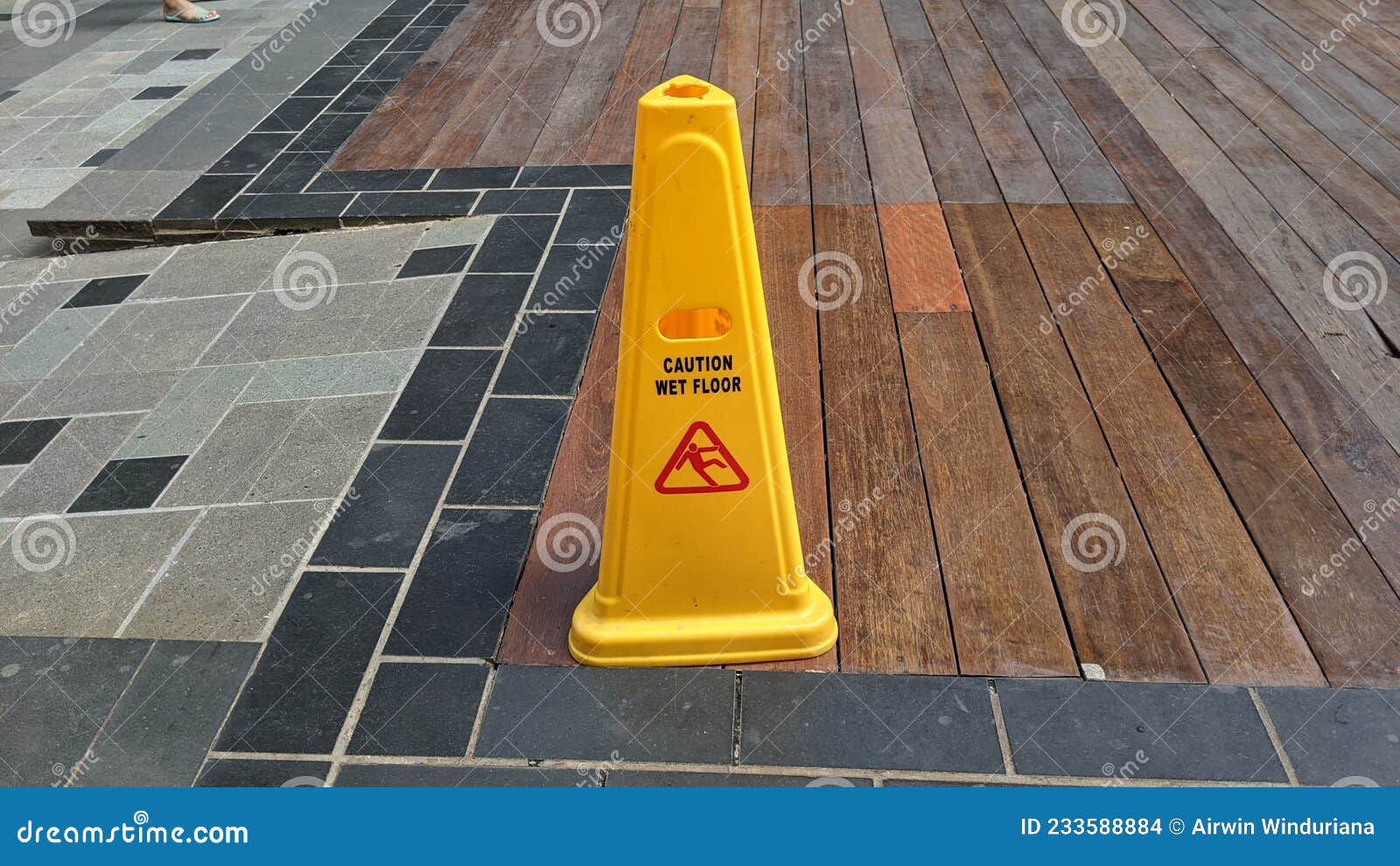 Wet Floor Sign Cone Caution Stock Photo Image of floor, sign 233588884