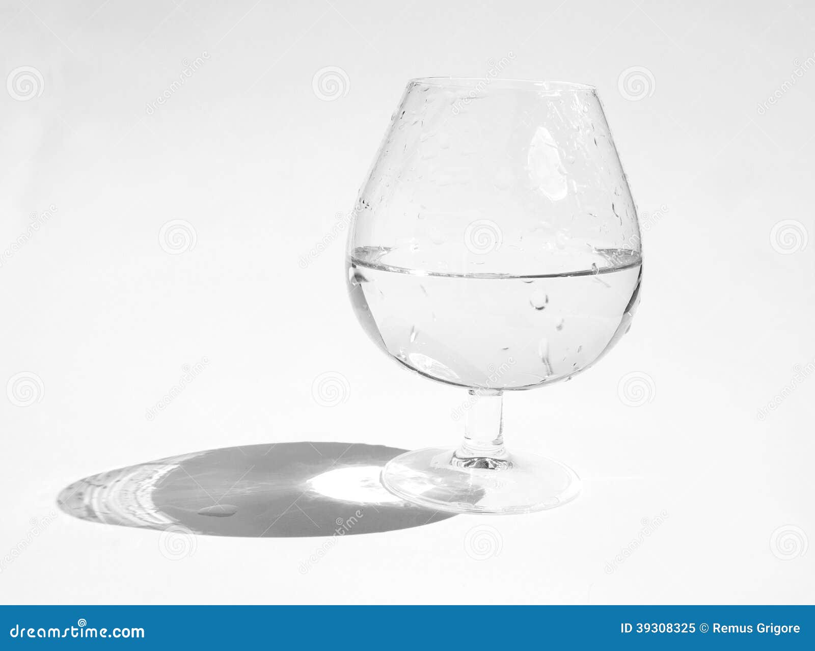 Wet glass with water stock image. Image of shadow, transparent 39308325