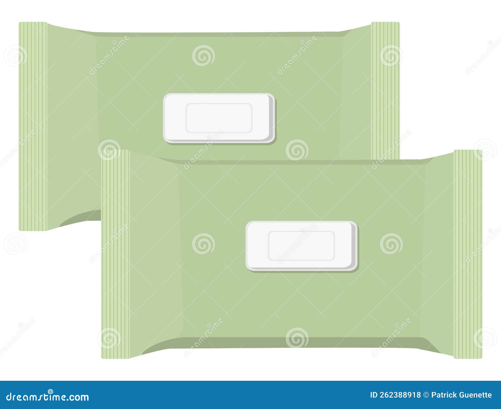 Wet napkins pack, icon stock vector. Illustration of handkerchief