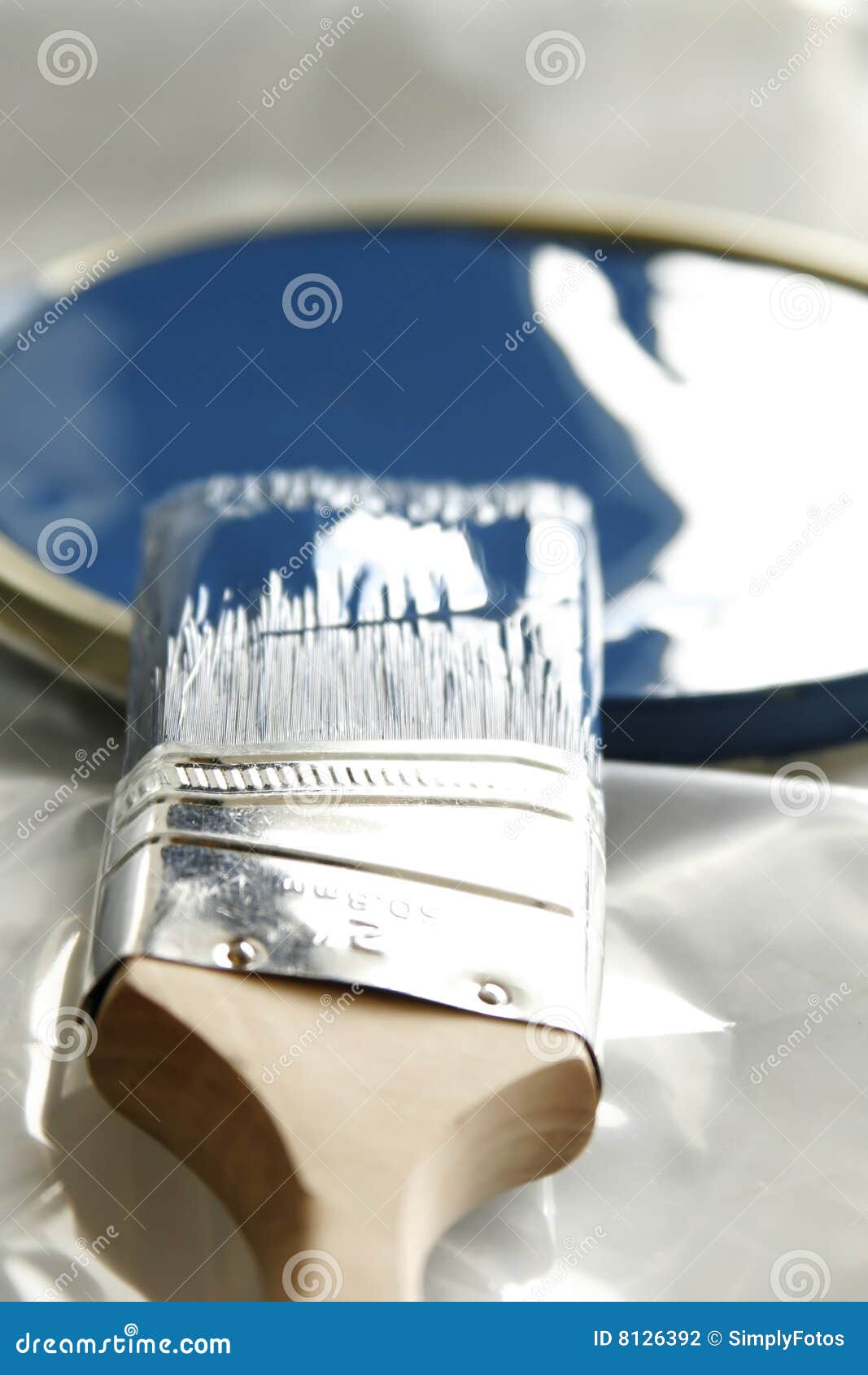 Wet Paint stock photo. Image of brush, color, decorate 8126392