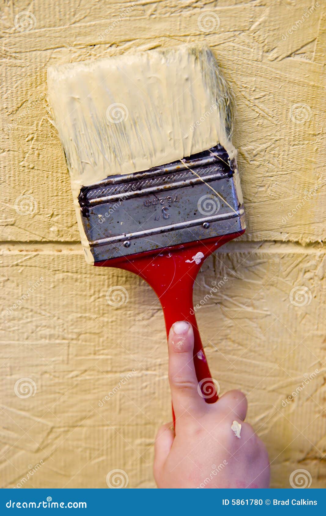 Wet Paintbrush stock photo. Image of outdoors, cute, latex 5861780