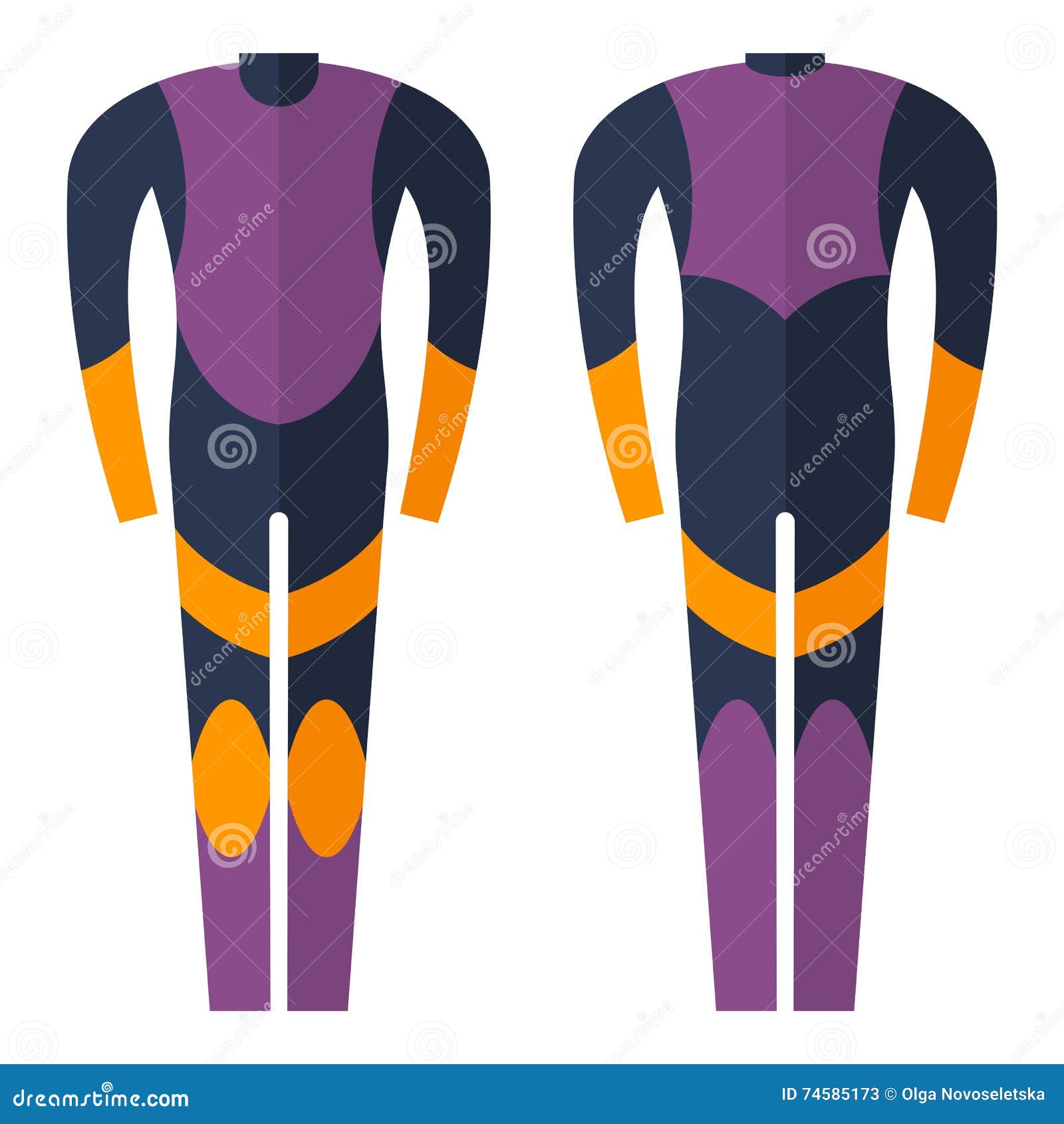 Wetsuit for diving stock vector. Illustration of compass 74585173