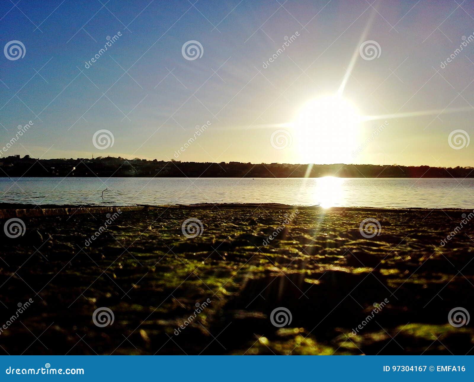 Wexford Sunset on Cobbles by the Slaney River Stock Image Image of landscape, nature 97304167