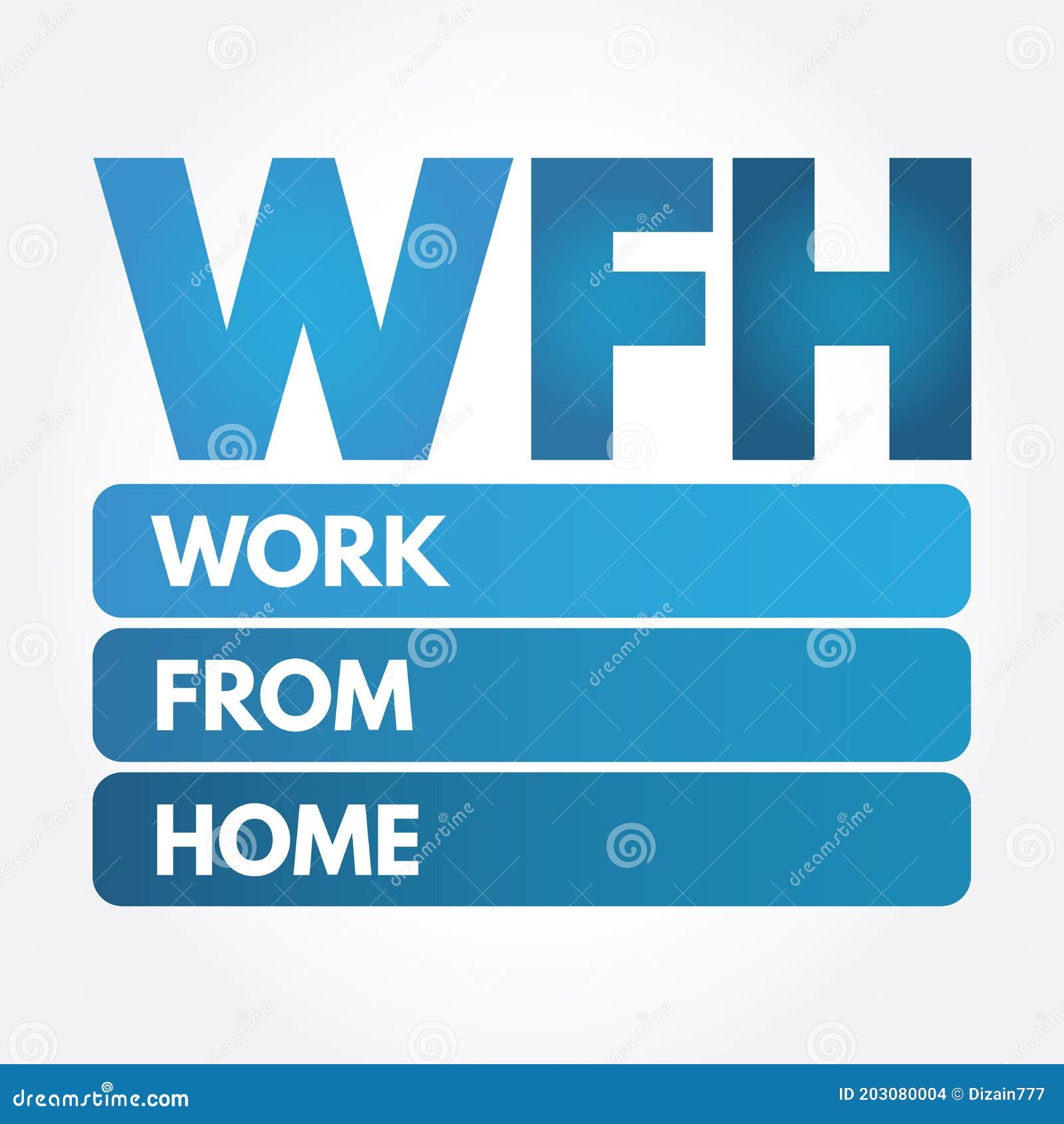 wfh - work from home acronym