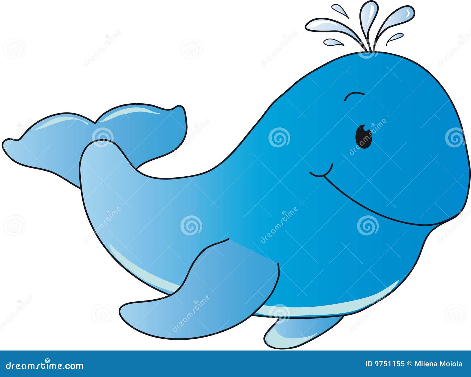 Whale stock illustration. Illustration of animal, humorous - 9751155