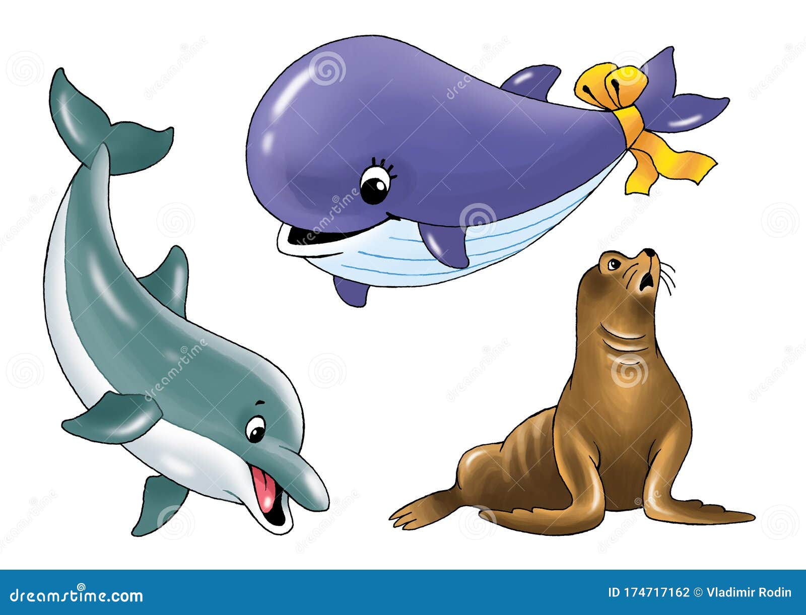Whale Dolphin Sea Lion Inhabitants of the Sea Drawing Animal World Humor Stock Photo - Image of animal, funny: 174717162 Whale Dolphin Sea Lion Inhabitants of the Sea Drawing Animal World Humor Stock Photo - Image of animal, funny: 174717162