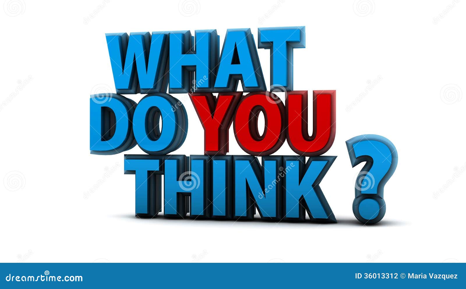 What do you think question stock illustration. Illustration of smart