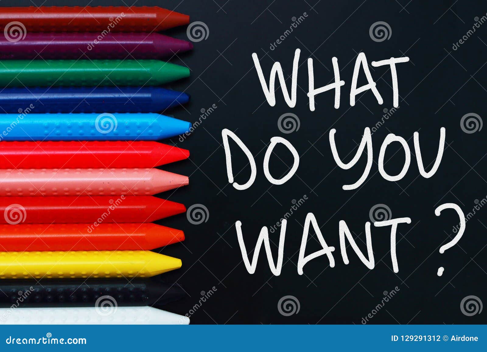 what do you want, motivational words quotes concept