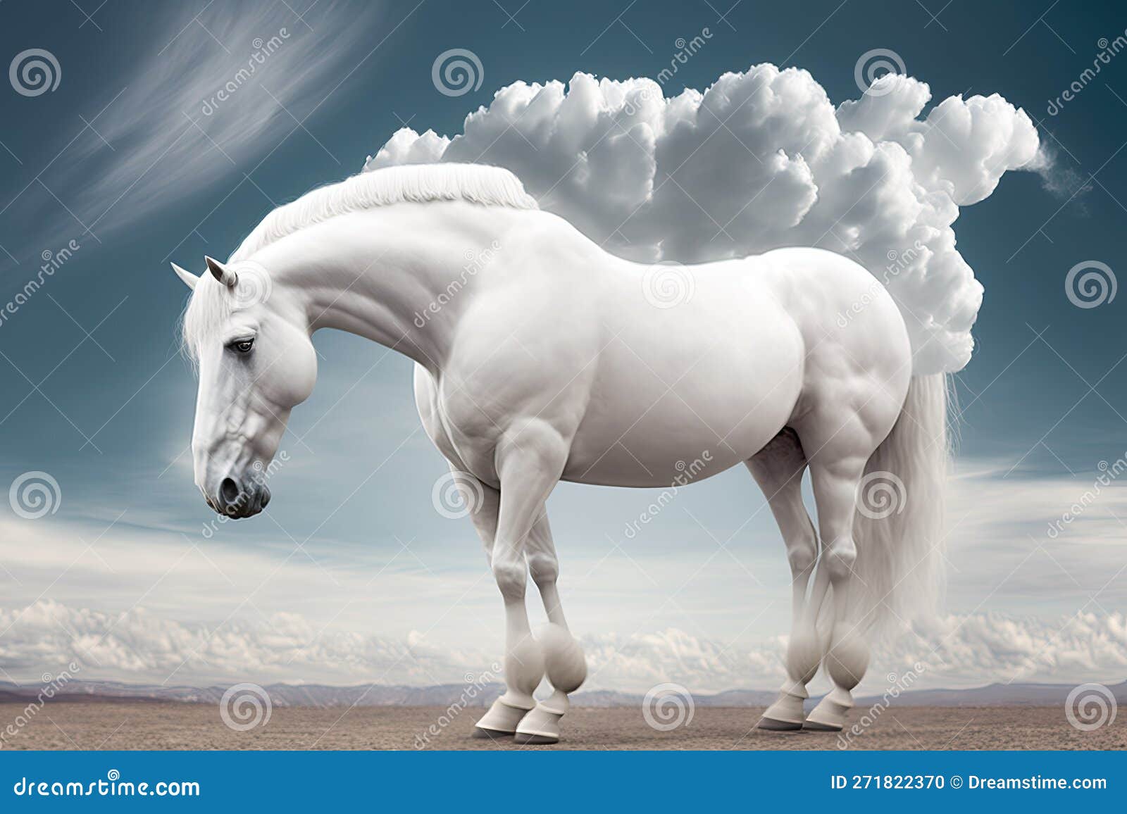 What a Dumb Horse Staring at Me Stock Illustration Illustration of