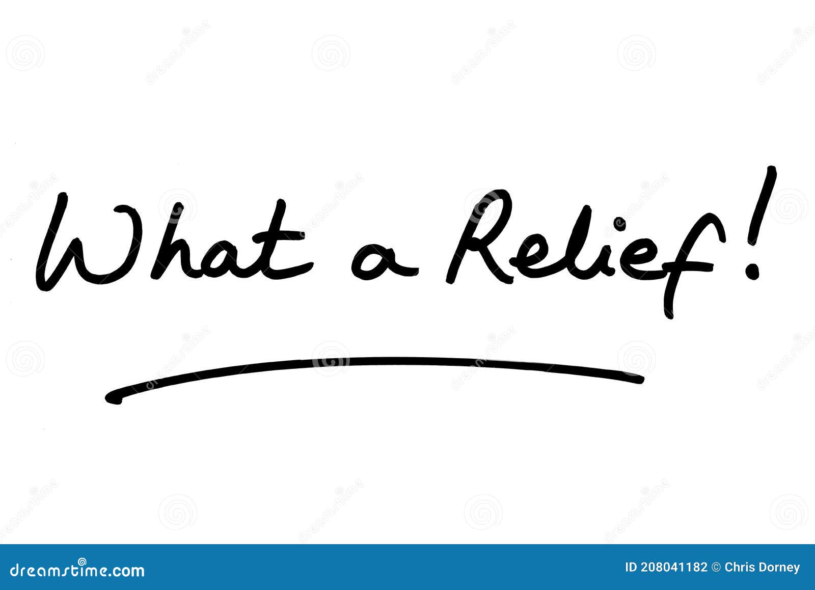 What a Relief stock illustration. Illustration of reprieve 208041182