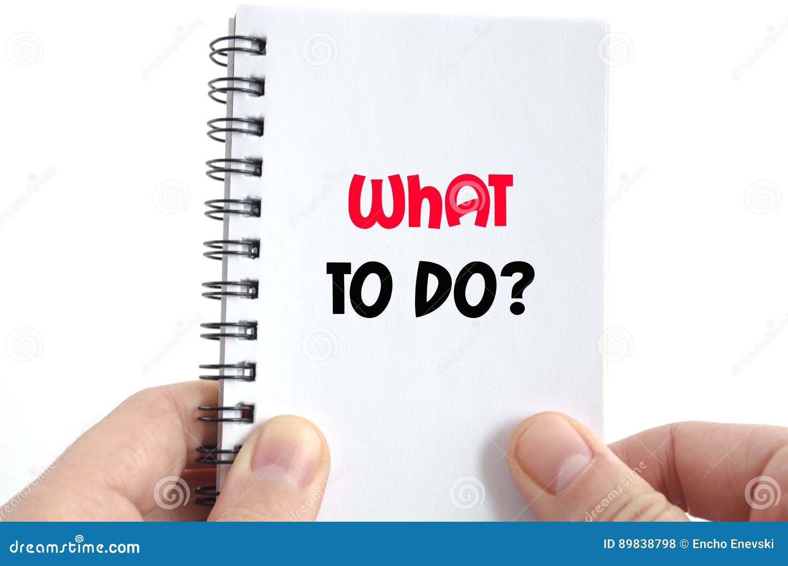 What To Do Text Concept Stock Photo Image Of Help Decision 89838798