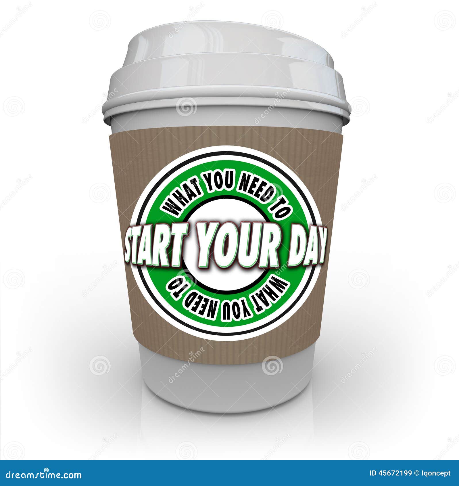 What You Need To Start Your Day Coffee Cup Begin Hot Drink Stock