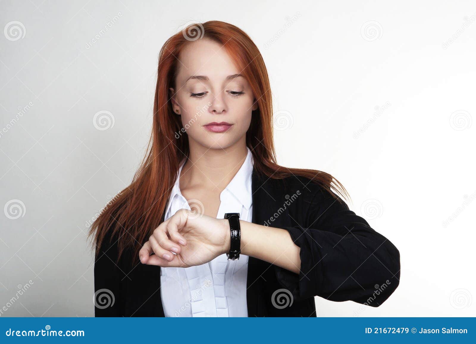 Whats the time stock image. Image of beauty, lady, female 21672479