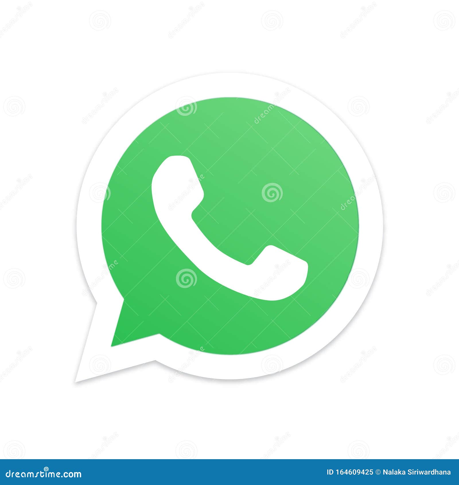 Whatsapp Flat Icon Editorial Image Illustration Of Dial 164609425