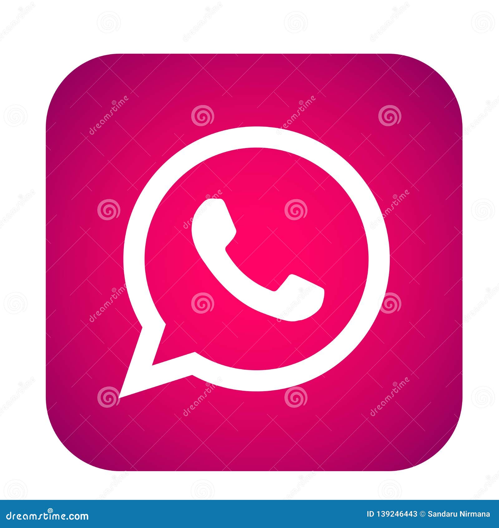 Biểu tượng đăng nhập WhatsApp trên nền trắng và hồng cho ứng dụng di động không chỉ đem lại cảm giác mới lạ và độc đáo, thành công trong việc thu hút sự quan tâm của người dùng. Hơn nữa, tính năng đăng nhập nhanh và dễ dàng giúp bạn luôn tiếp cận được đầy đủ các tin nhắn và kết nối với bạn bè bất cứ lúc nào.