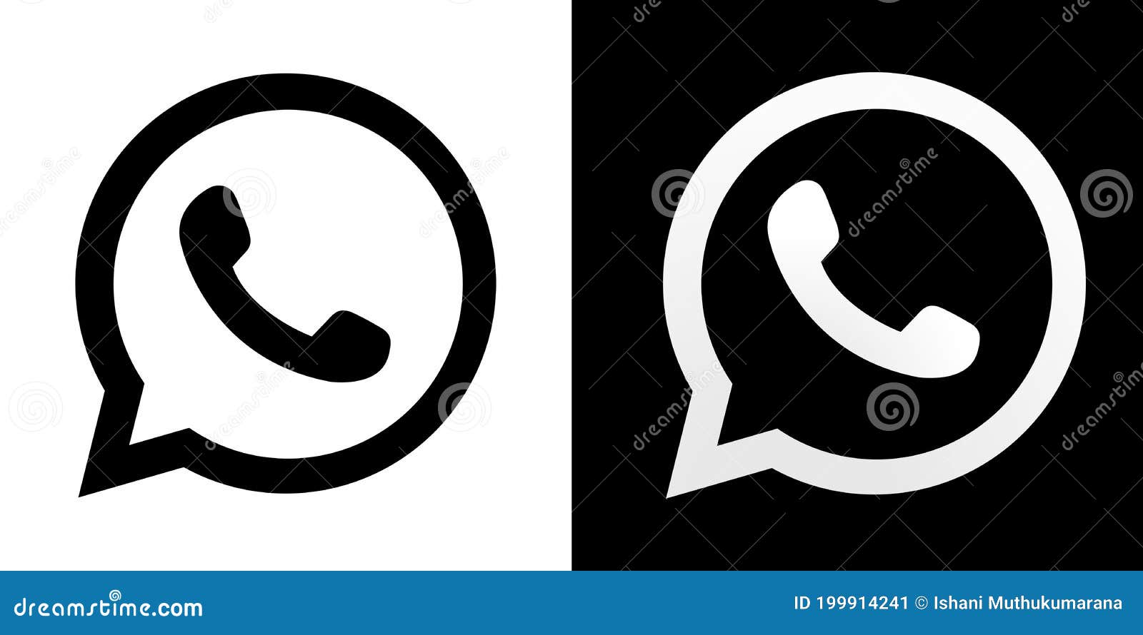 Top 156+ whatsapp black logo best