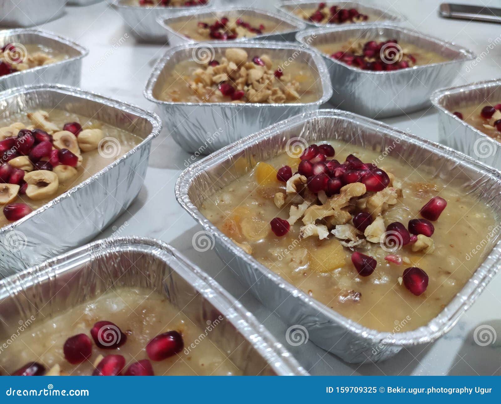 wheat pudding with dried nuts and fruits asure