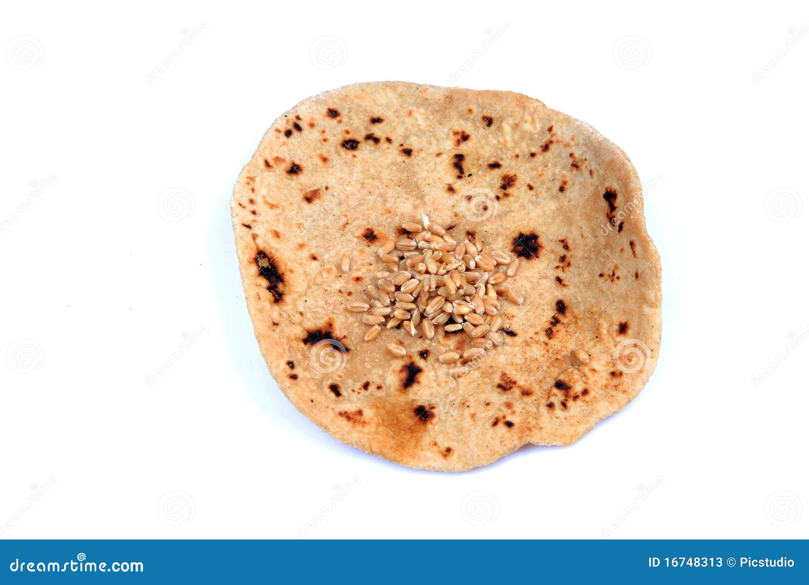 Wheat flour chapati stock image. Image of cooked, isolated 16748313