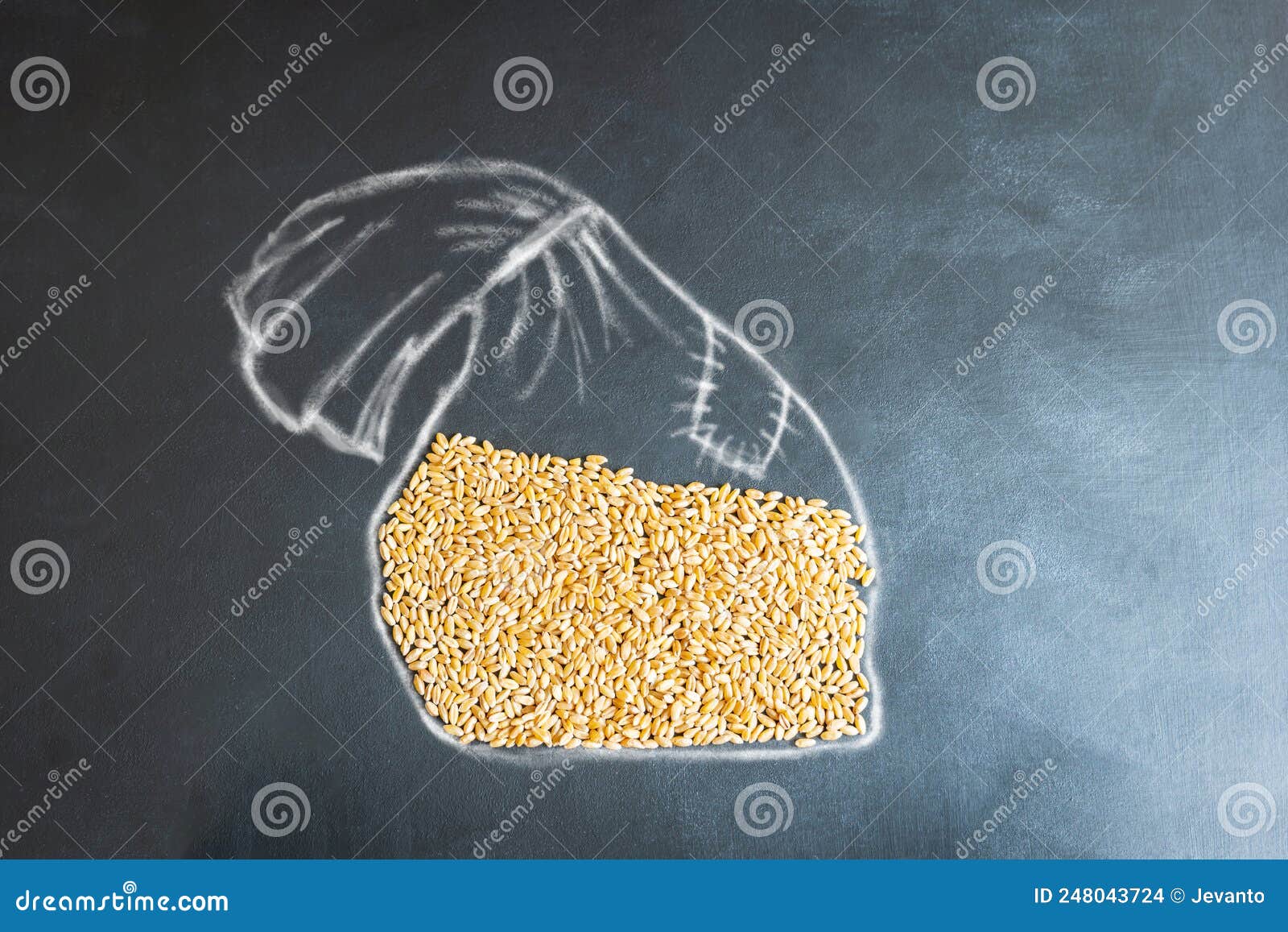 Wheat Grain Storage Bag Shape Concept Overhead Stock Photo Image of